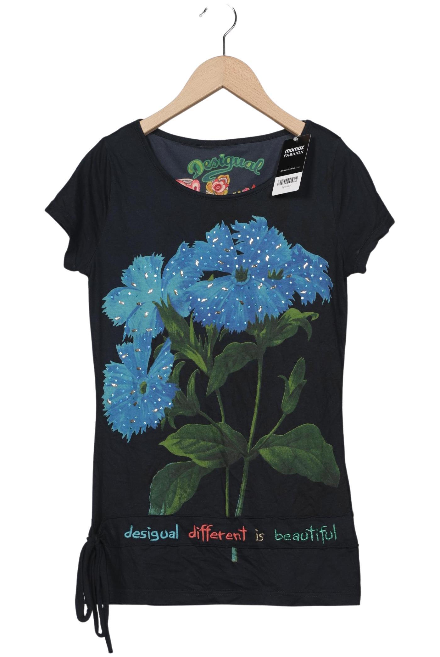 

Desigual Damen T-Shirt, marineblau, Gr. 34