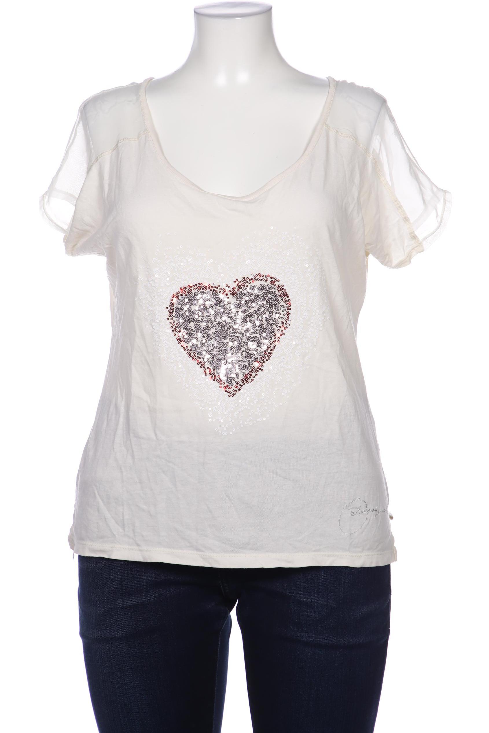 

Desigual Damen T-Shirt, cremeweiß, Gr. 46