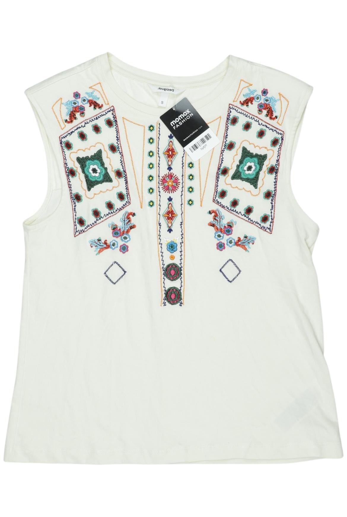 

Desigual Damen T-Shirt, cremeweiß, Gr. 36