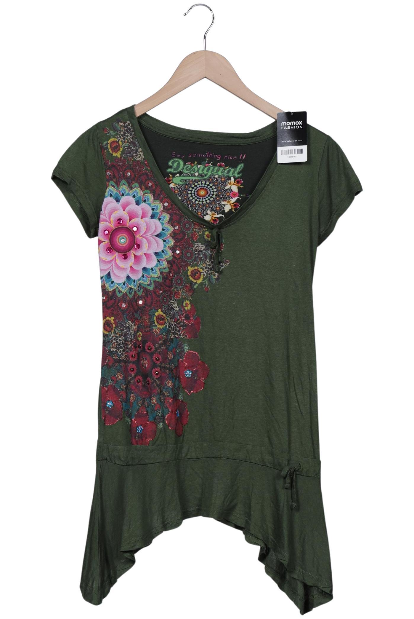 

Desigual Damen T-Shirt, grün, Gr. 36
