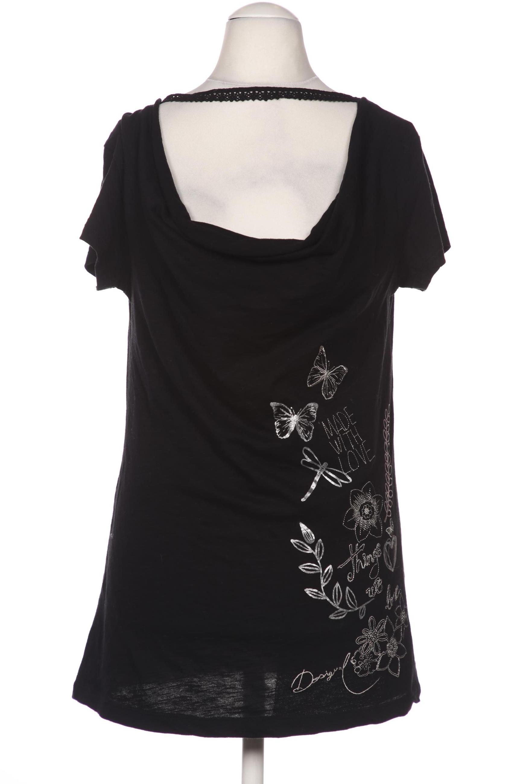 

Desigual Damen T-Shirt, schwarz, Gr. 38