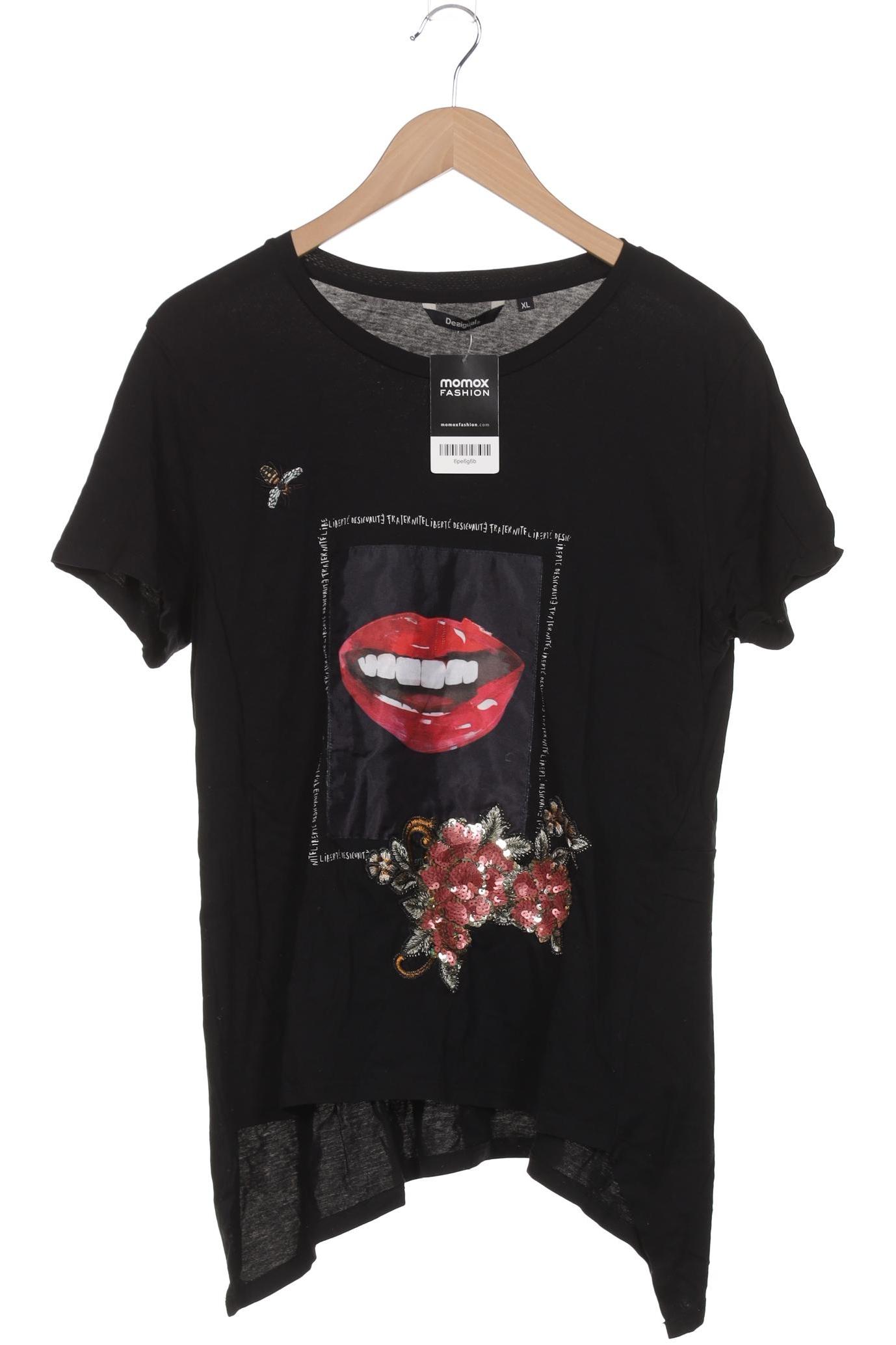 

Desigual Damen T-Shirt, schwarz, Gr. 44