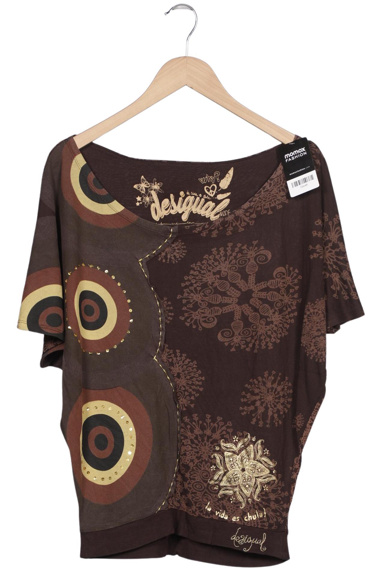 

Desigual Damen T-Shirt, braun, Gr. 36