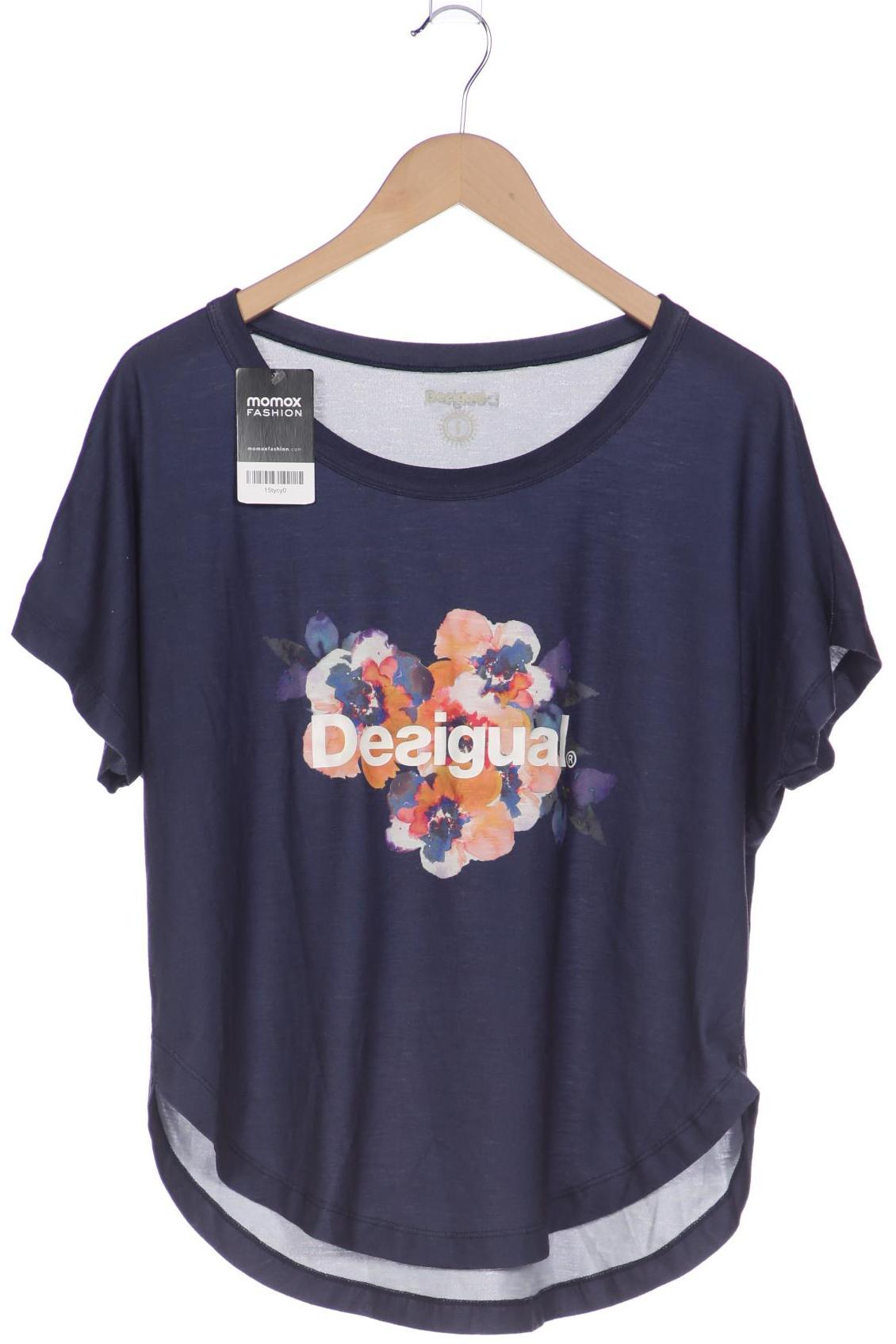 

Desigual Damen T-Shirt, marineblau, Gr. 36