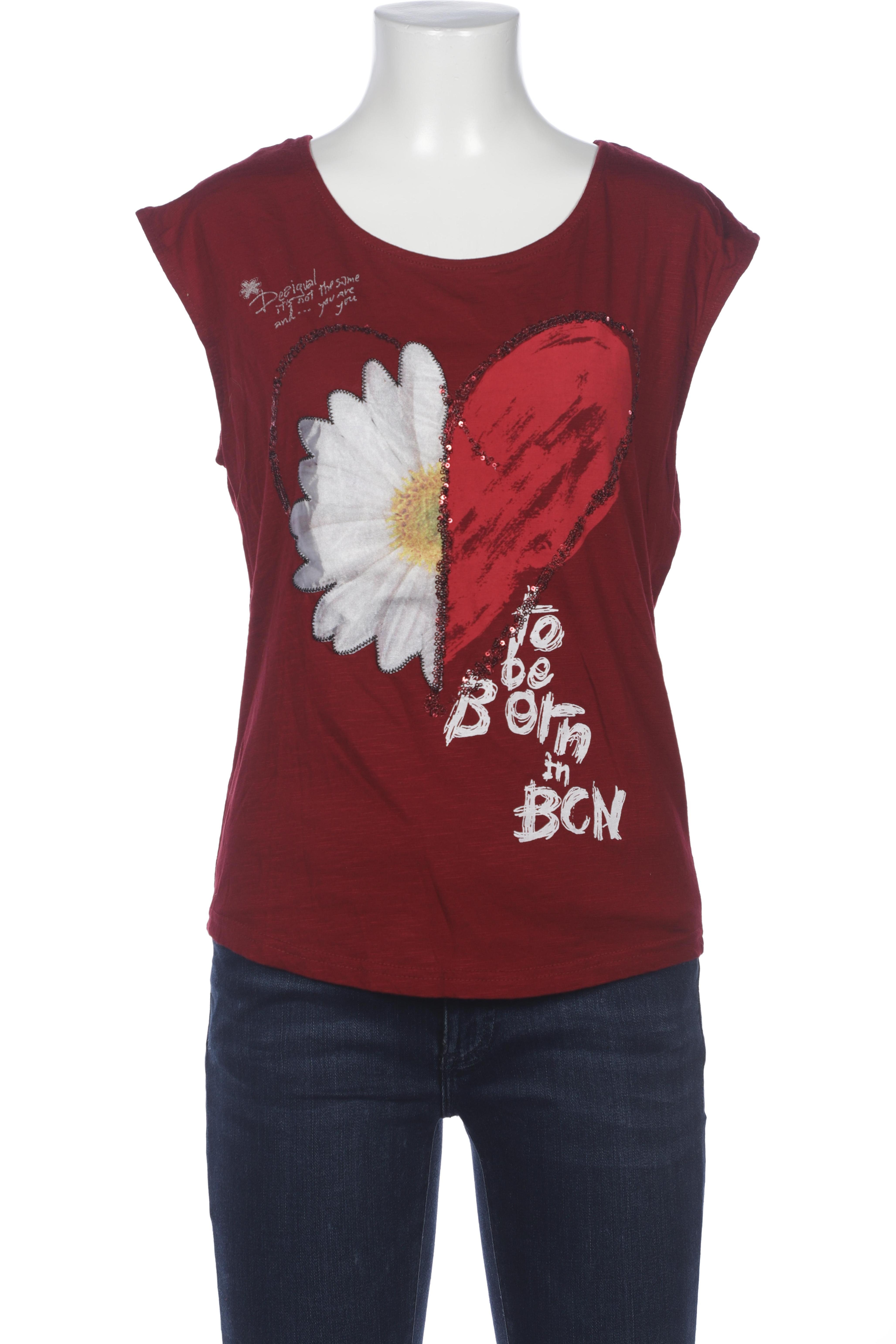 

Desigual Damen T-Shirt, bordeaux, Gr. 38