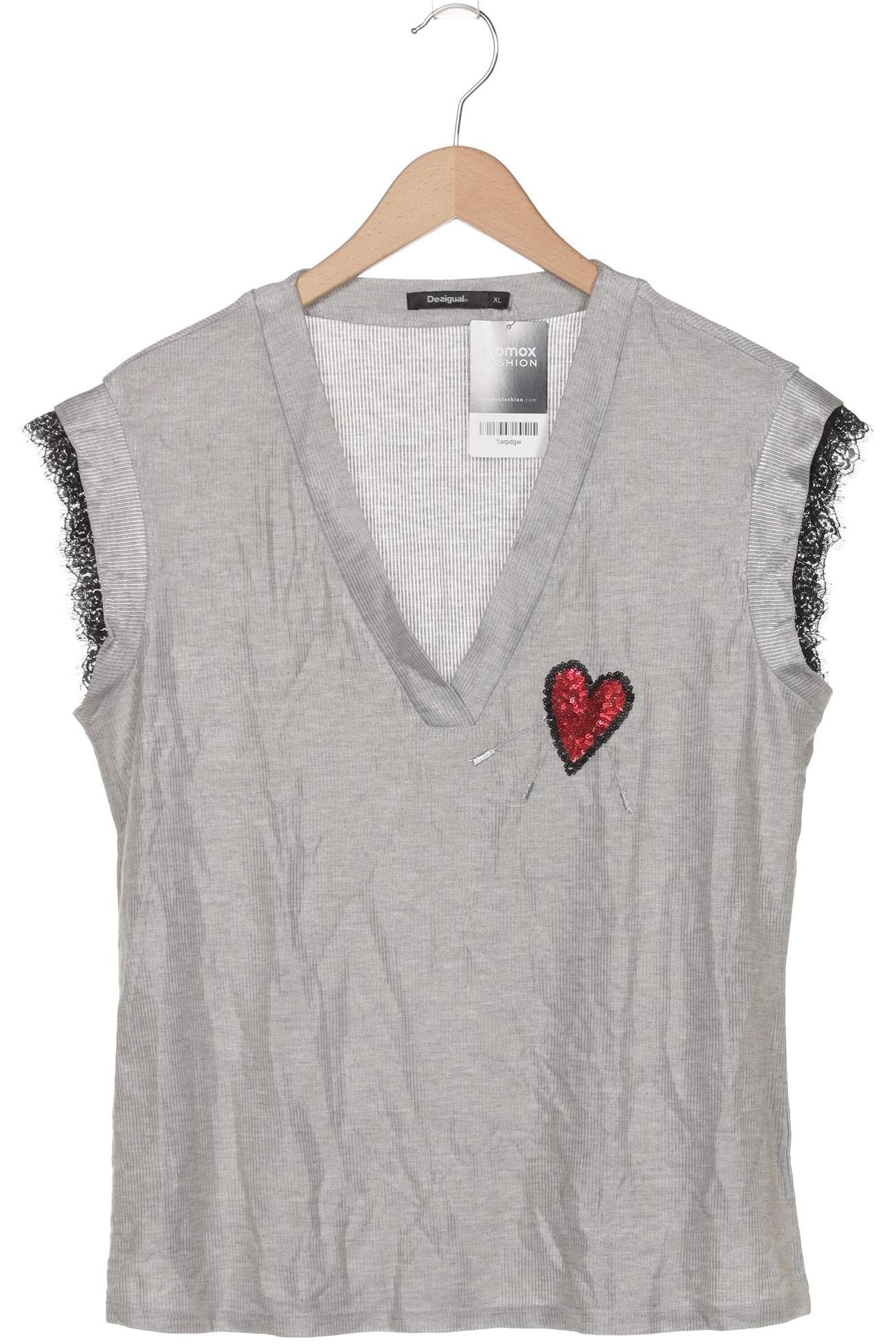 

Desigual Damen T-Shirt, grau, Gr. 44
