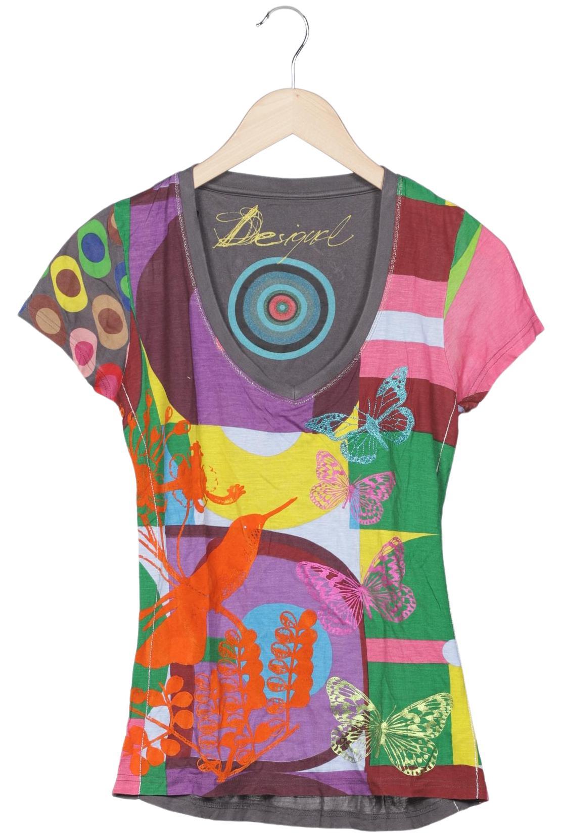 

Desigual Damen T-Shirt, mehrfarbig, Gr. 38