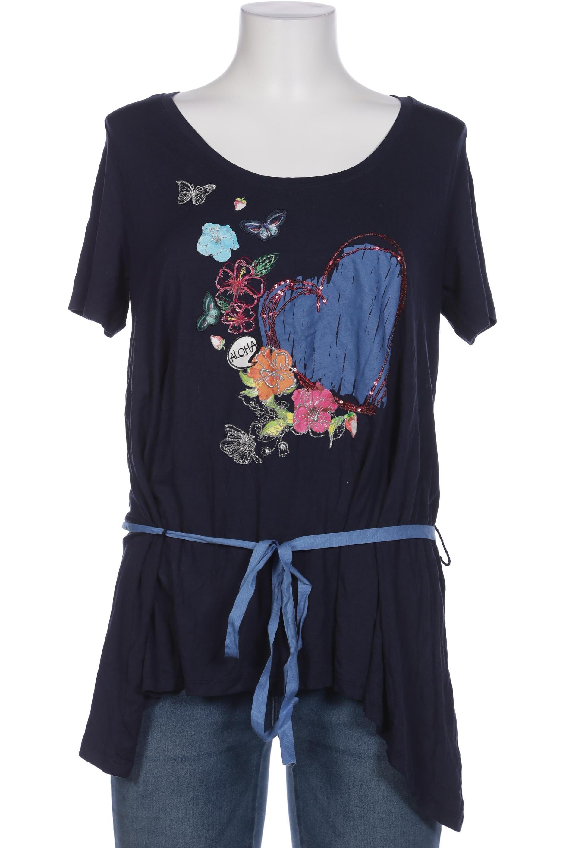 

Desigual Damen T-Shirt, marineblau, Gr. uni