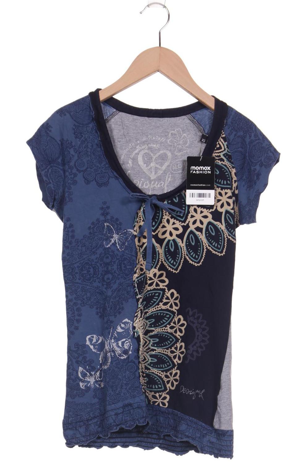 

Desigual Damen T-Shirt, marineblau, Gr. 34