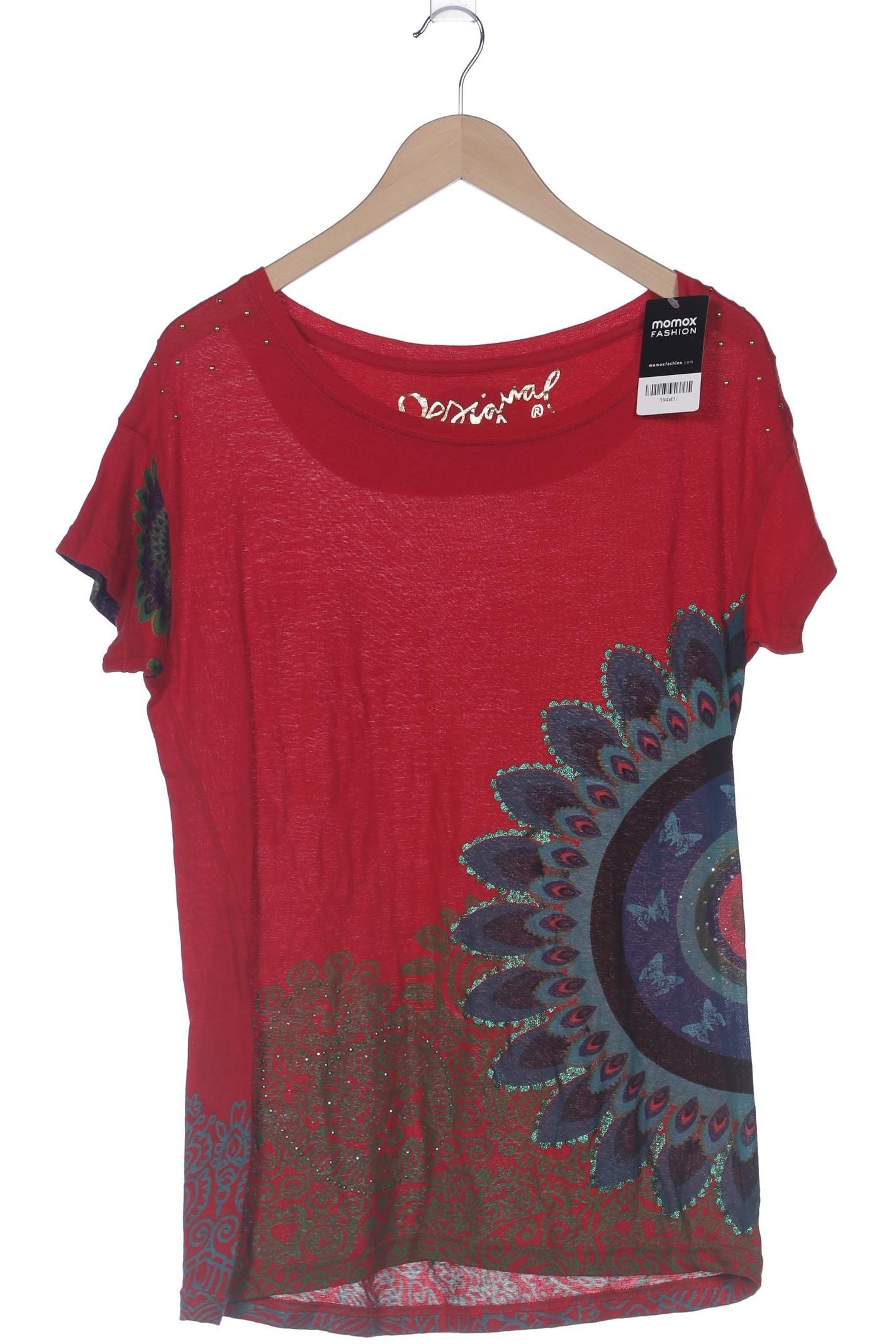 

Desigual Damen T-Shirt, rot, Gr. 42