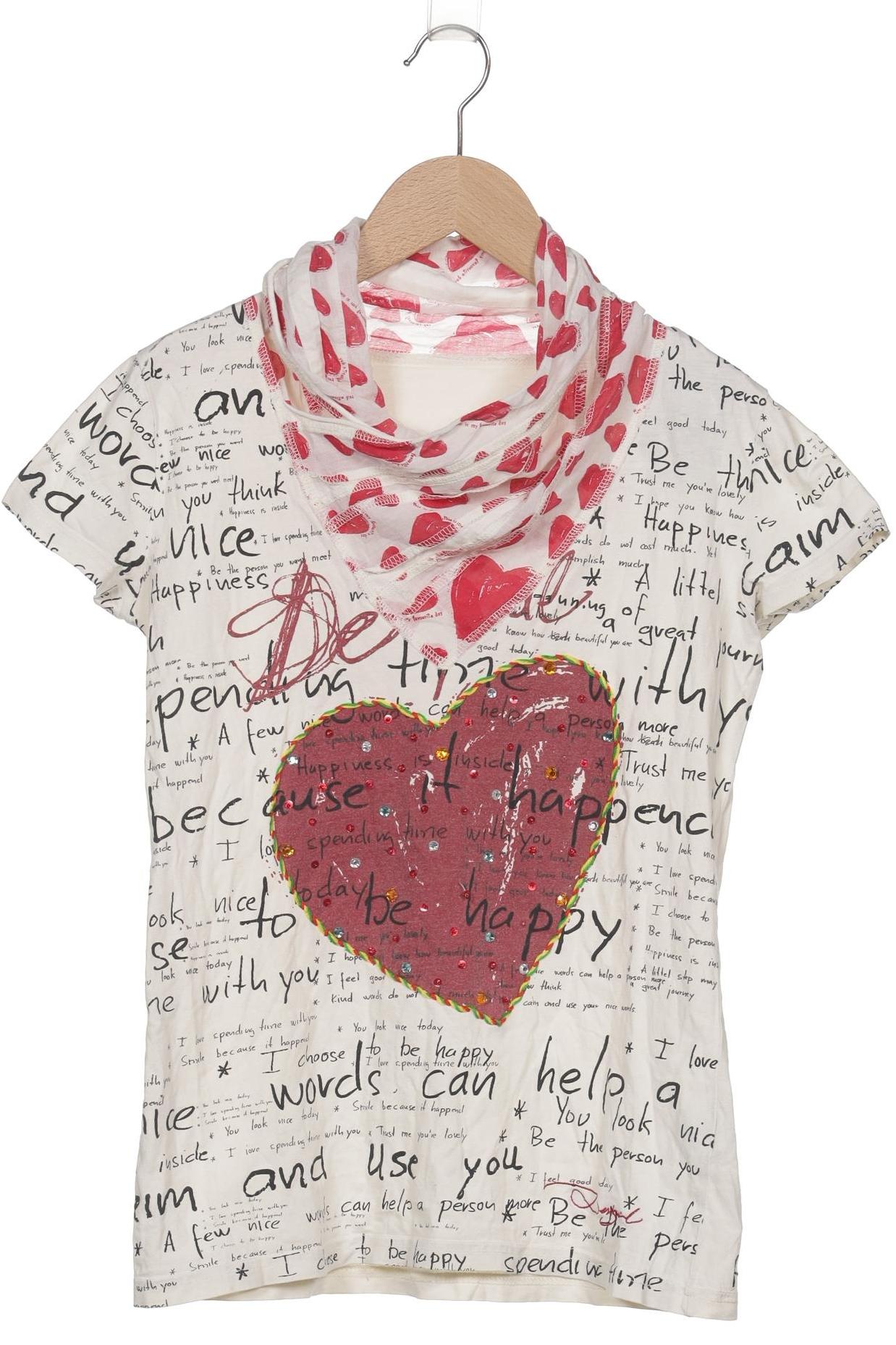 

Desigual Damen T-Shirt, cremeweiß, Gr. 36