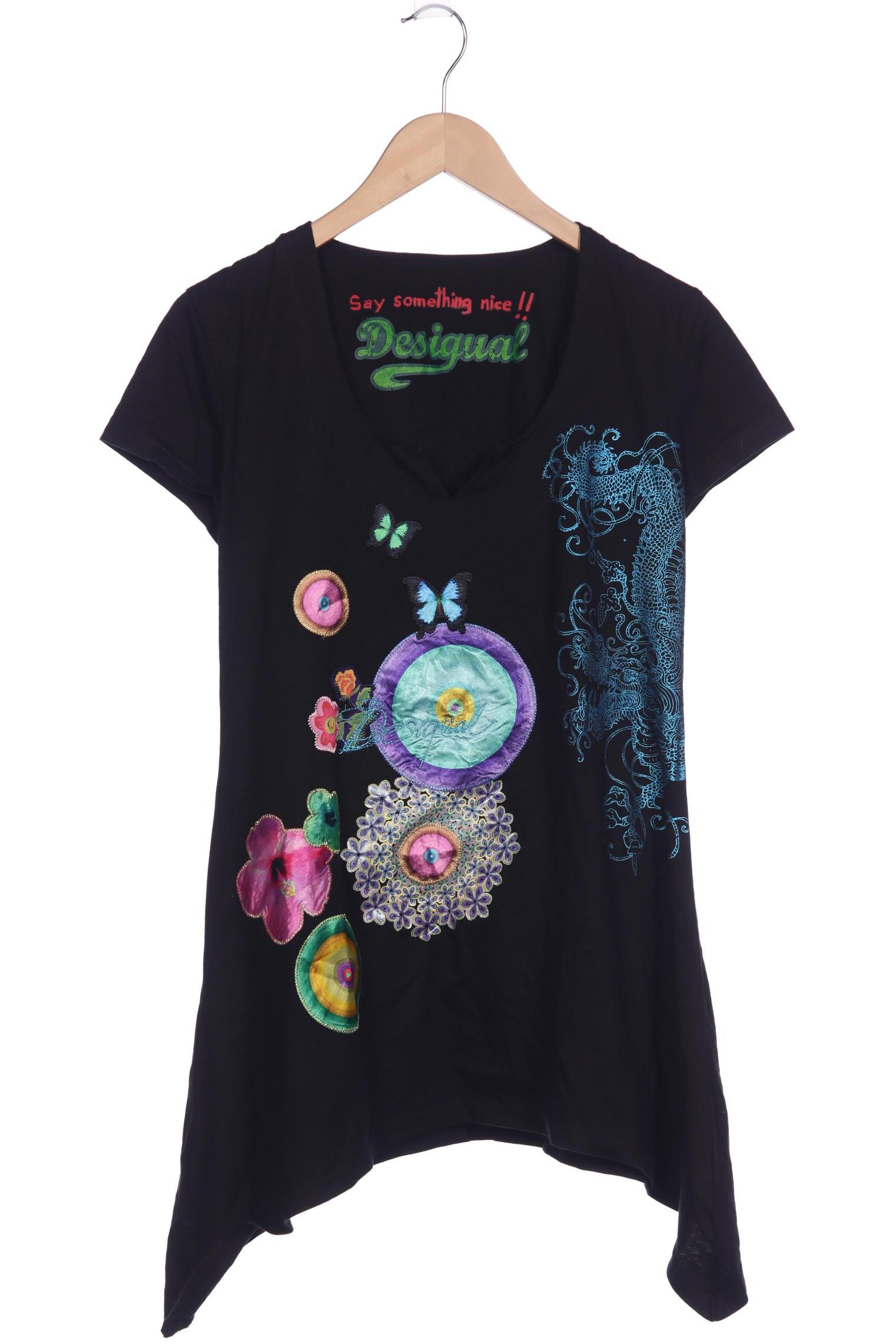 

Desigual Damen T-Shirt, schwarz, Gr. 42