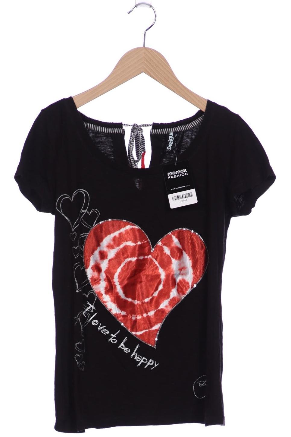 

Desigual Damen T-Shirt, schwarz, Gr. 36