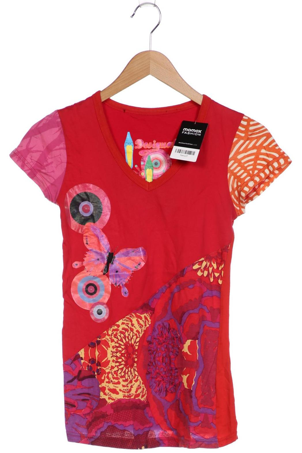 

Desigual Damen T-Shirt, rot, Gr. 34