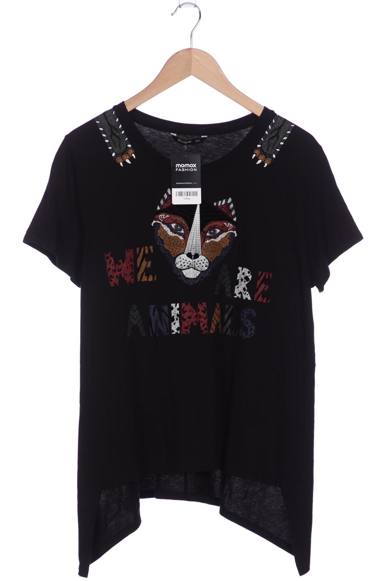 

Desigual Damen T-Shirt, schwarz, Gr. 46