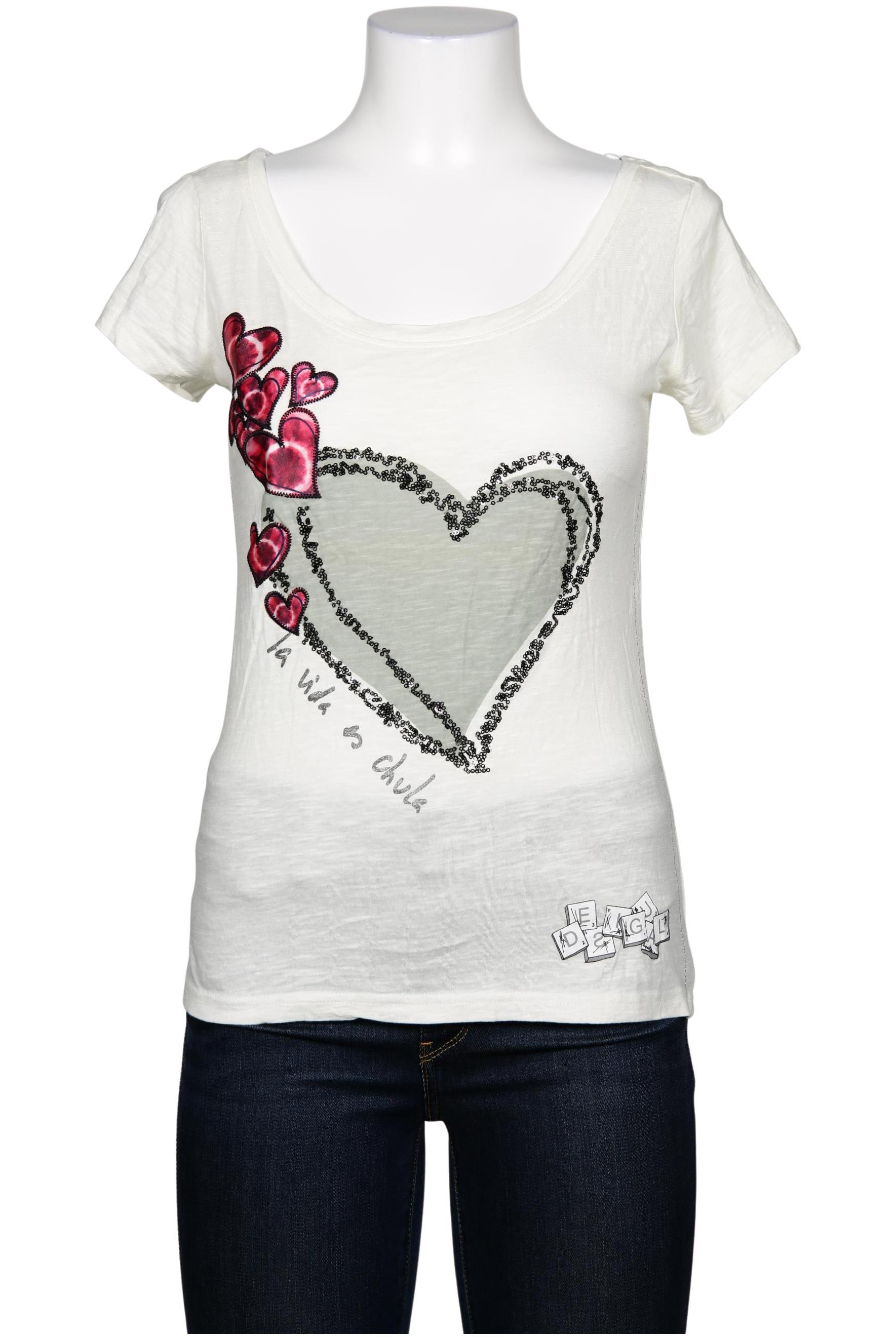 

Desigual Damen T-Shirt, weiß, Gr. 38