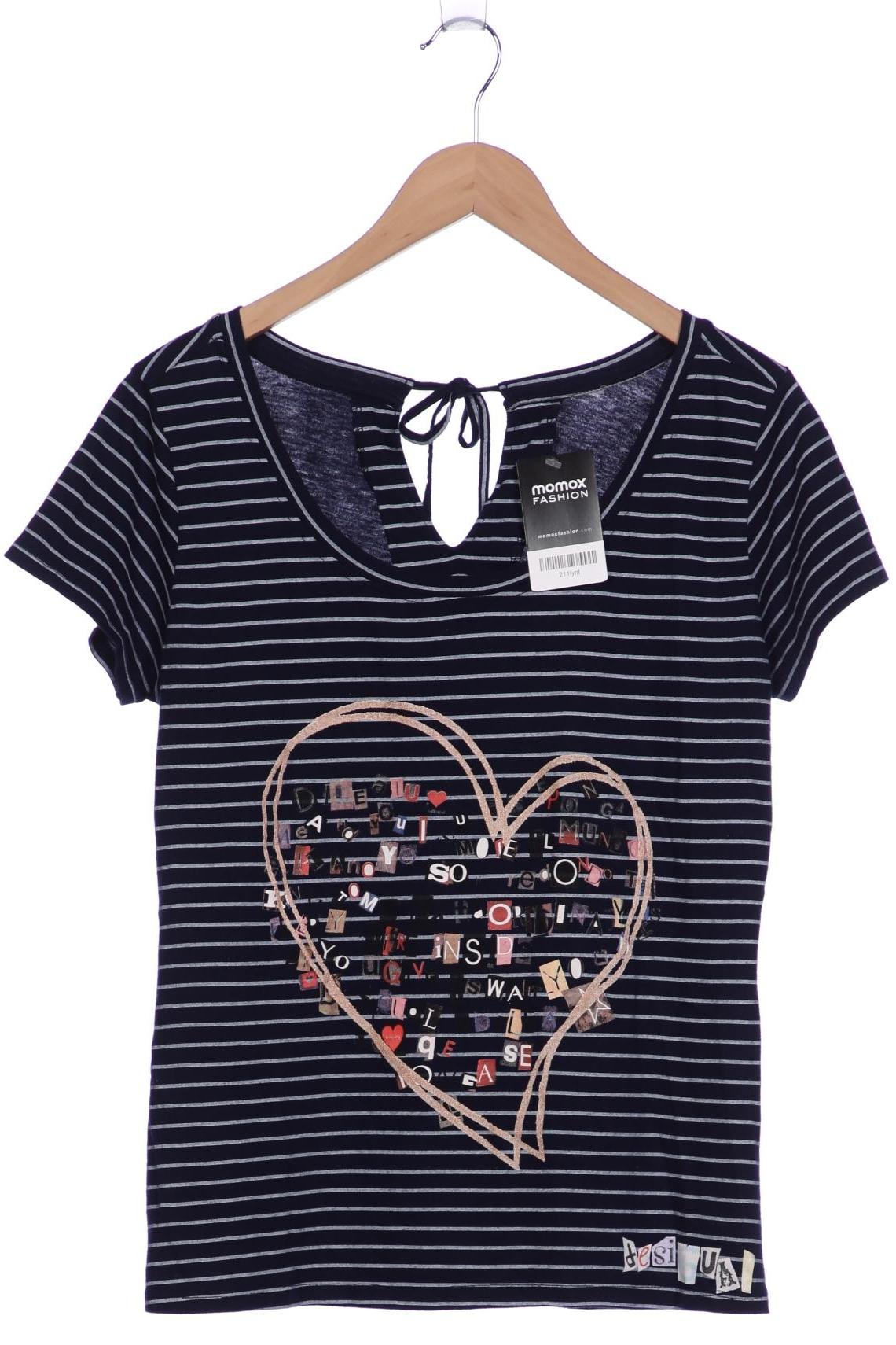 

Desigual Damen T-Shirt, marineblau, Gr. 36