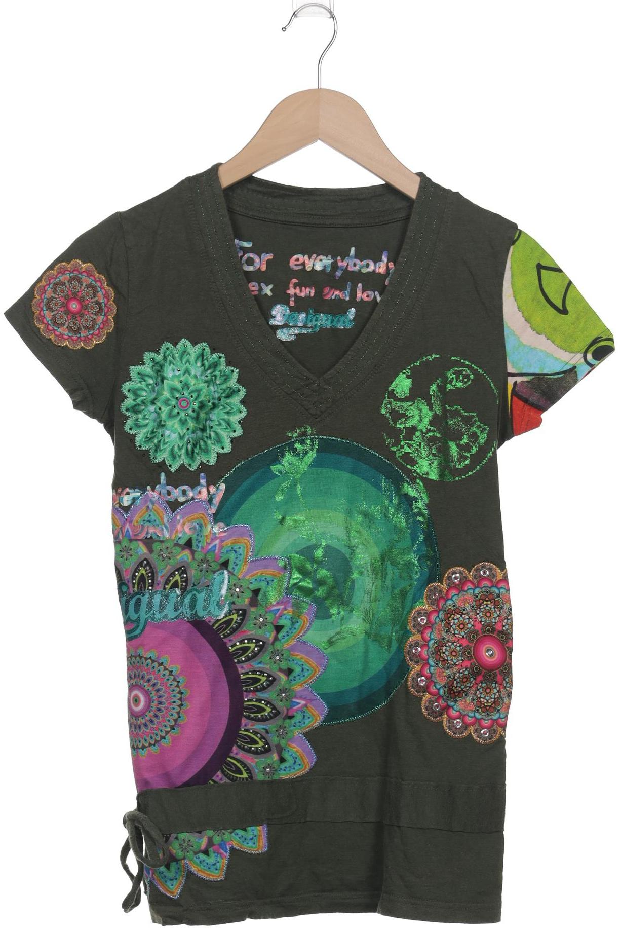 

Desigual Damen T-Shirt, grün, Gr. 38