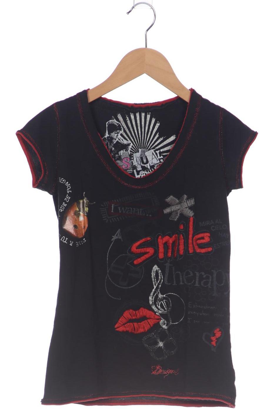 

Desigual Damen T-Shirt, schwarz, Gr. 36