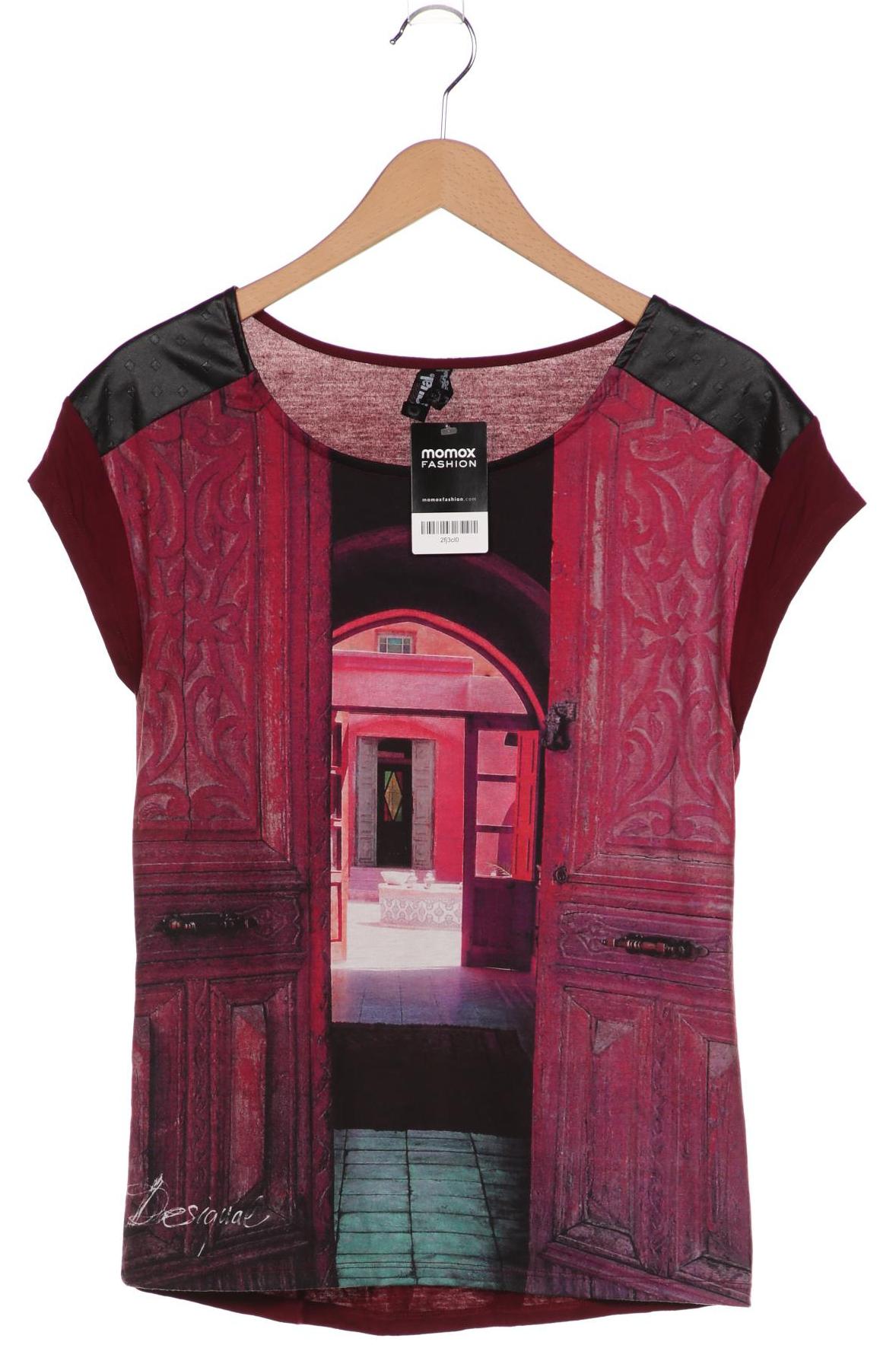 

Desigual Damen T-Shirt, bordeaux, Gr. 36