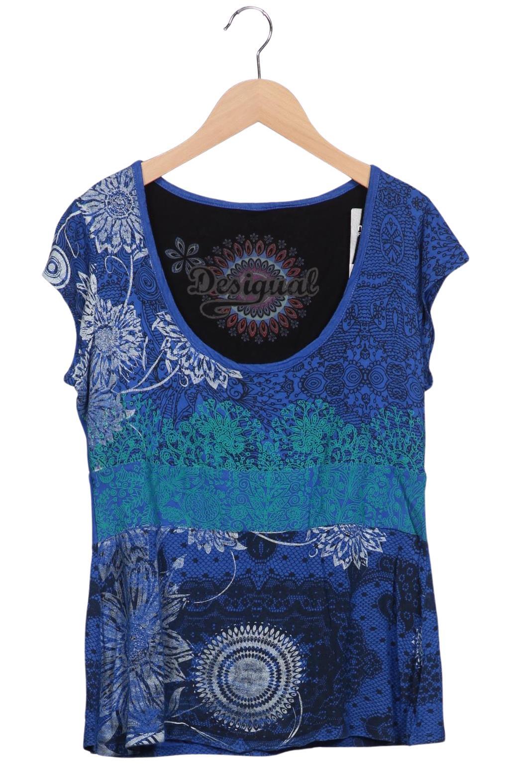 

Desigual Damen T-Shirt, blau, Gr. 38