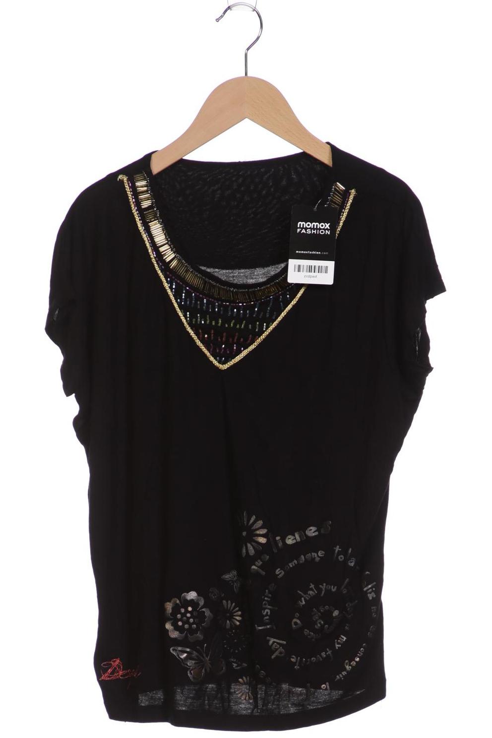 

Desigual Damen T-Shirt, schwarz, Gr. 38