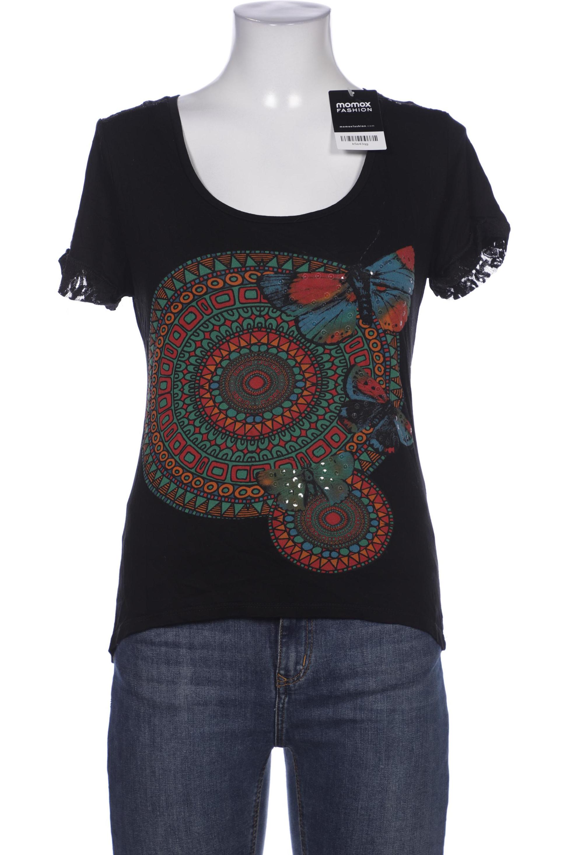 

Desigual Damen T-Shirt, schwarz, Gr. 38