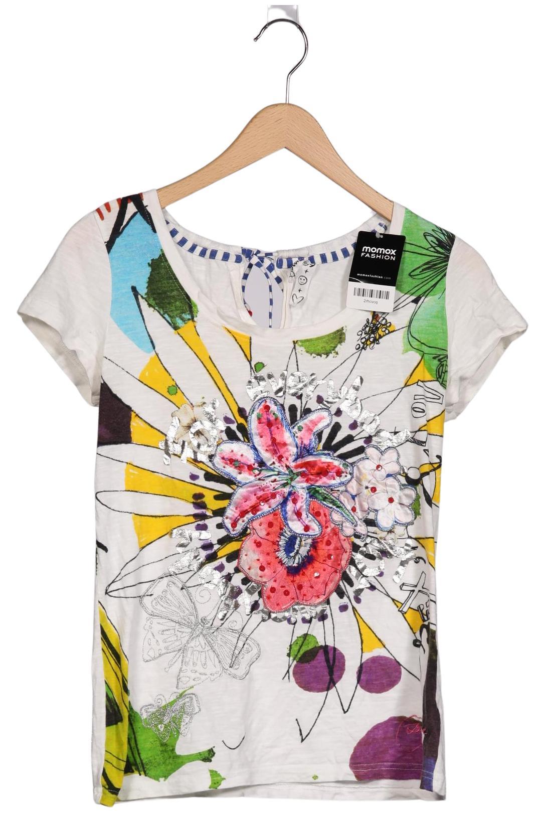 

Desigual Damen T-Shirt, weiß, Gr. 42