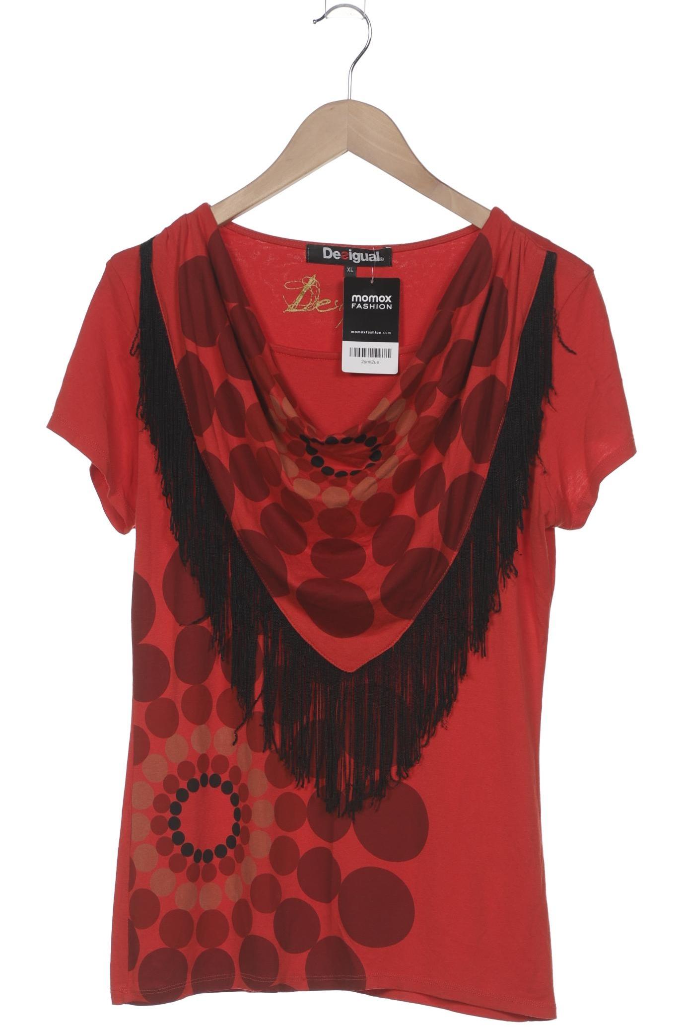 

Desigual Damen T-Shirt, rot, Gr. 44