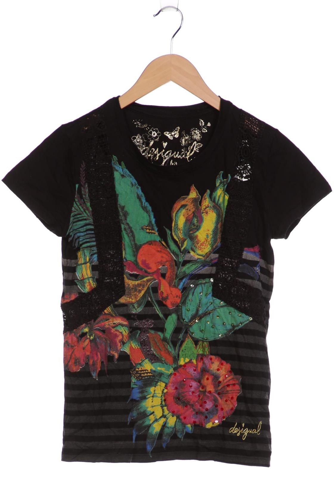 

Desigual Damen T-Shirt, schwarz, Gr. 38