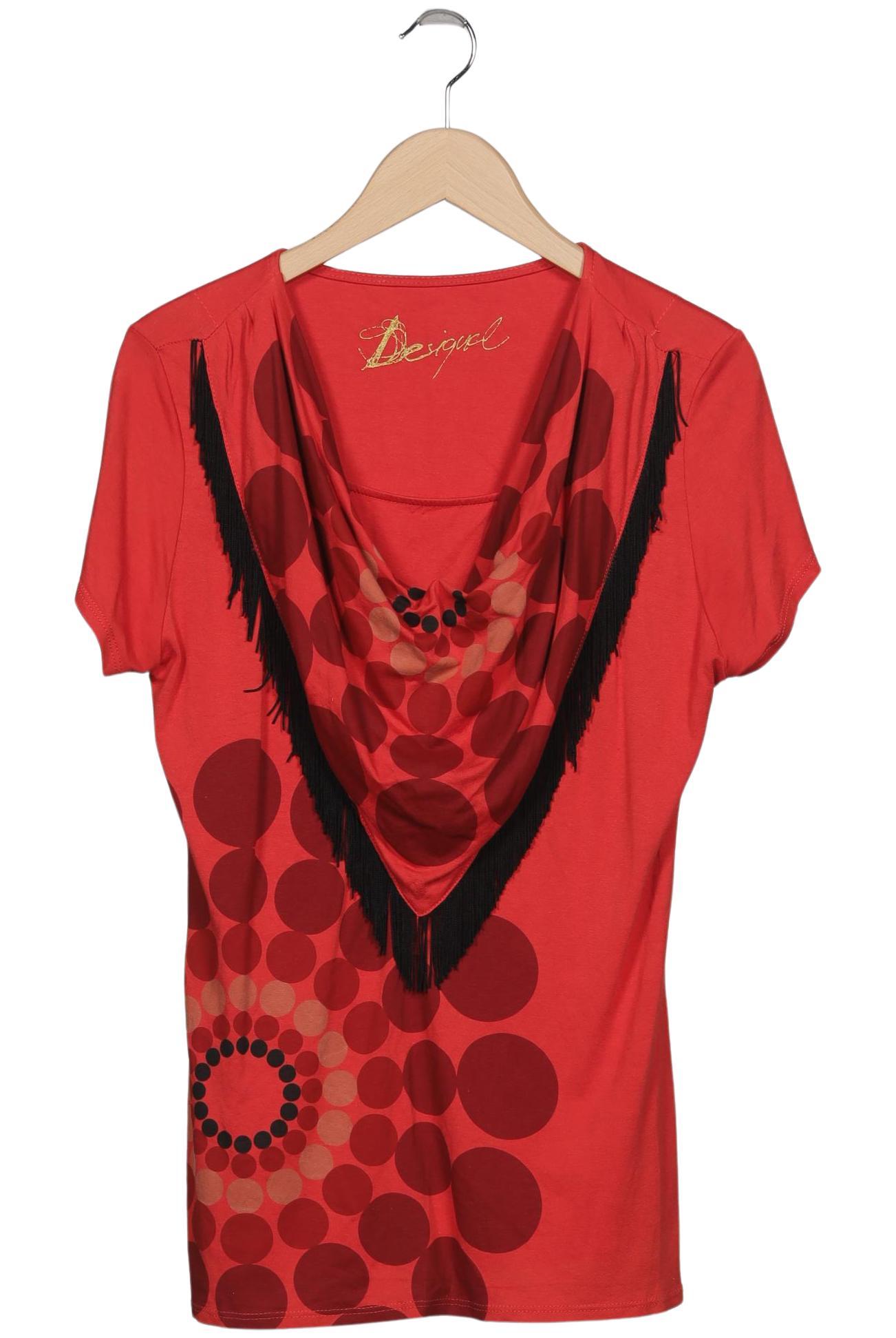 

Desigual Damen T-Shirt, rot, Gr. 38