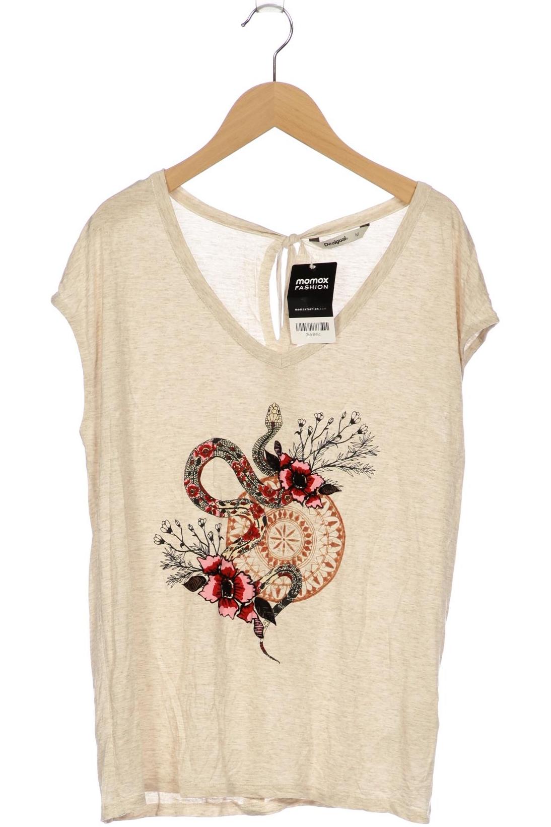 

Desigual Damen T-Shirt, beige, Gr. 38