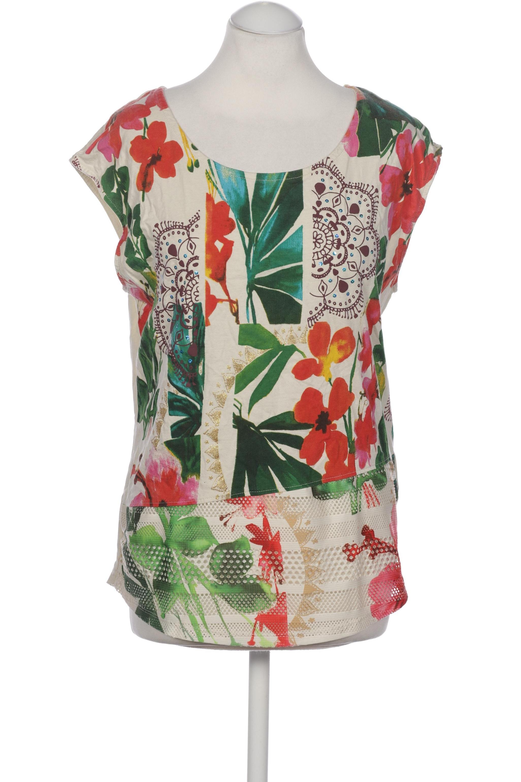 

Desigual Damen T-Shirt, cremeweiß, Gr. 36