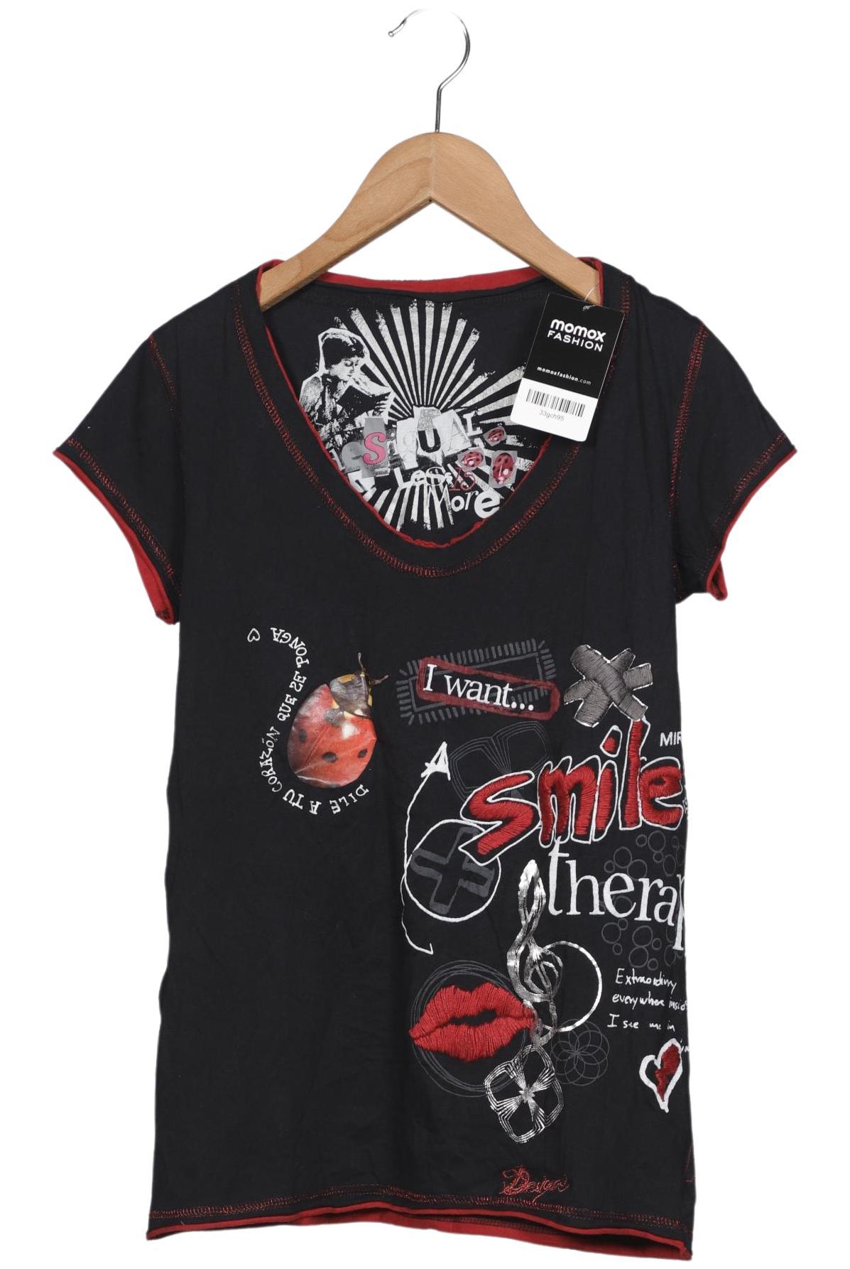 

Desigual Damen T-Shirt, schwarz, Gr. 38