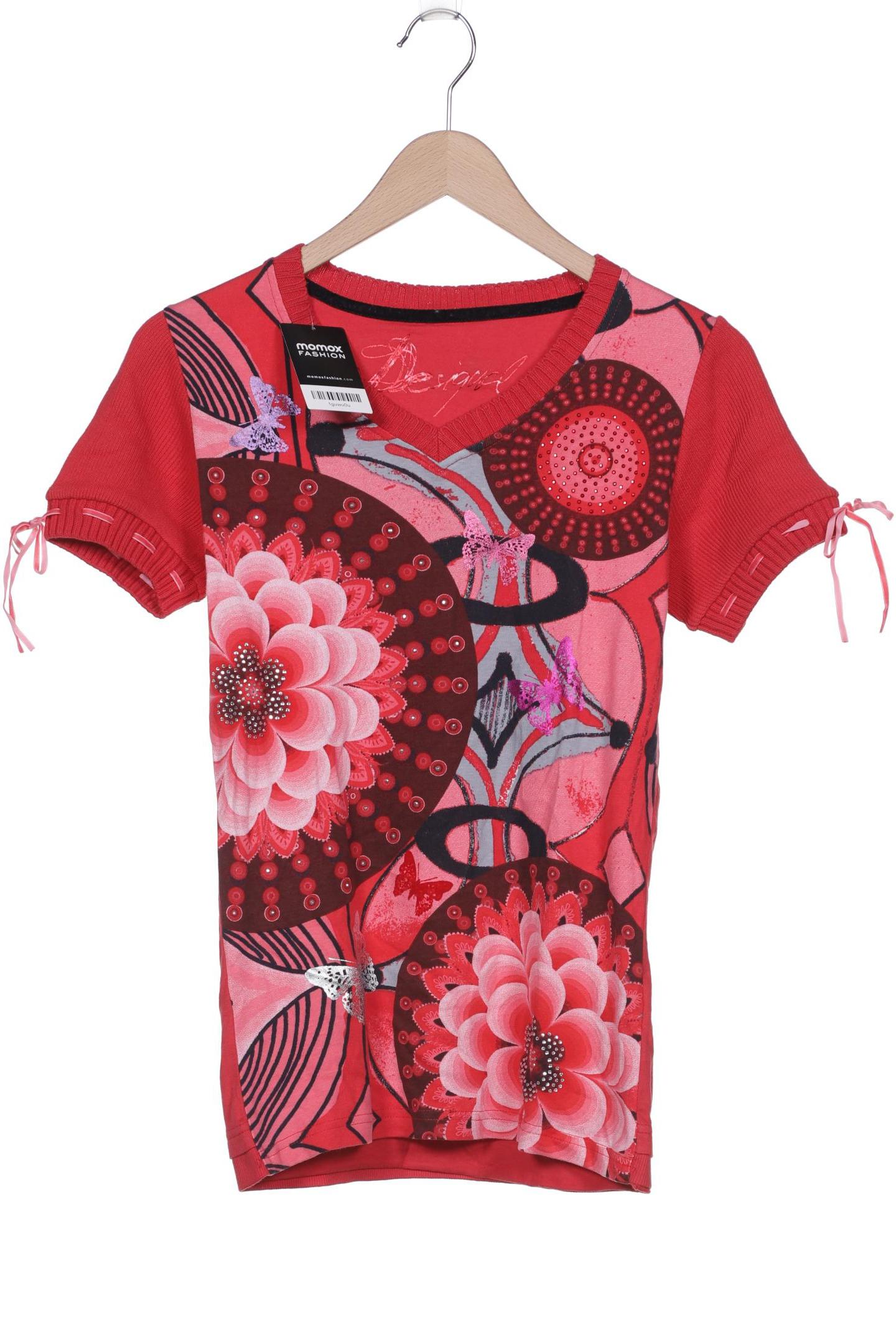 

Desigual Damen T-Shirt, rot, Gr. 38