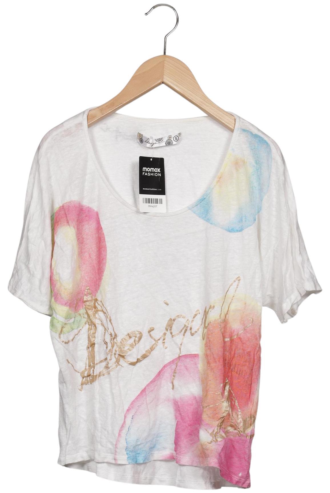 

Desigual Damen T-Shirt, cremeweiß, Gr. 36