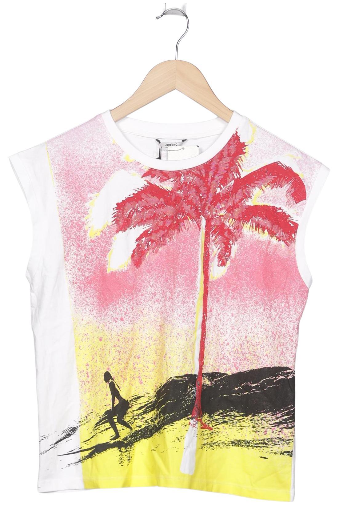 

Desigual Damen T-Shirt, weiß, Gr. 34