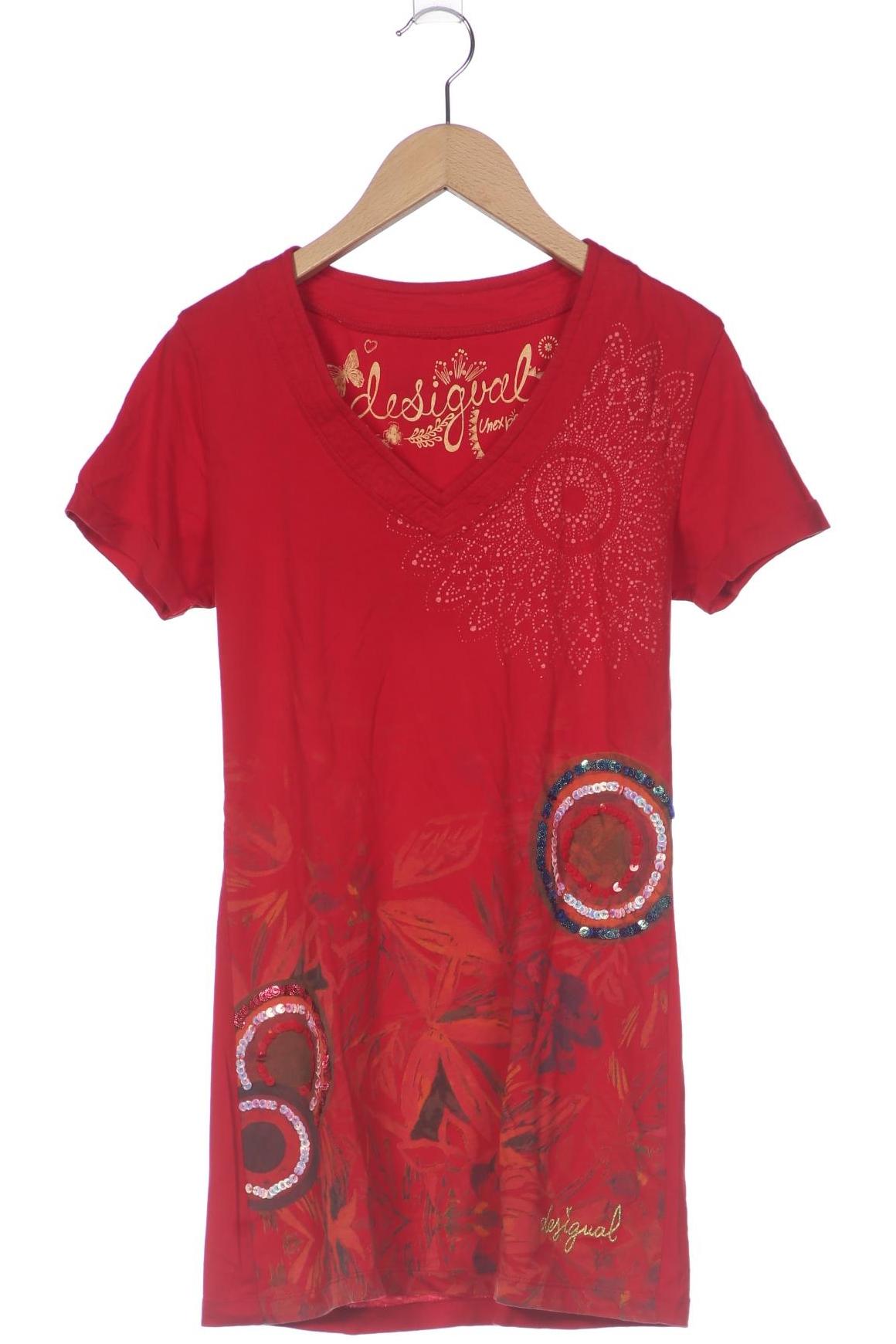 

Desigual Damen T-Shirt, rot, Gr. 36