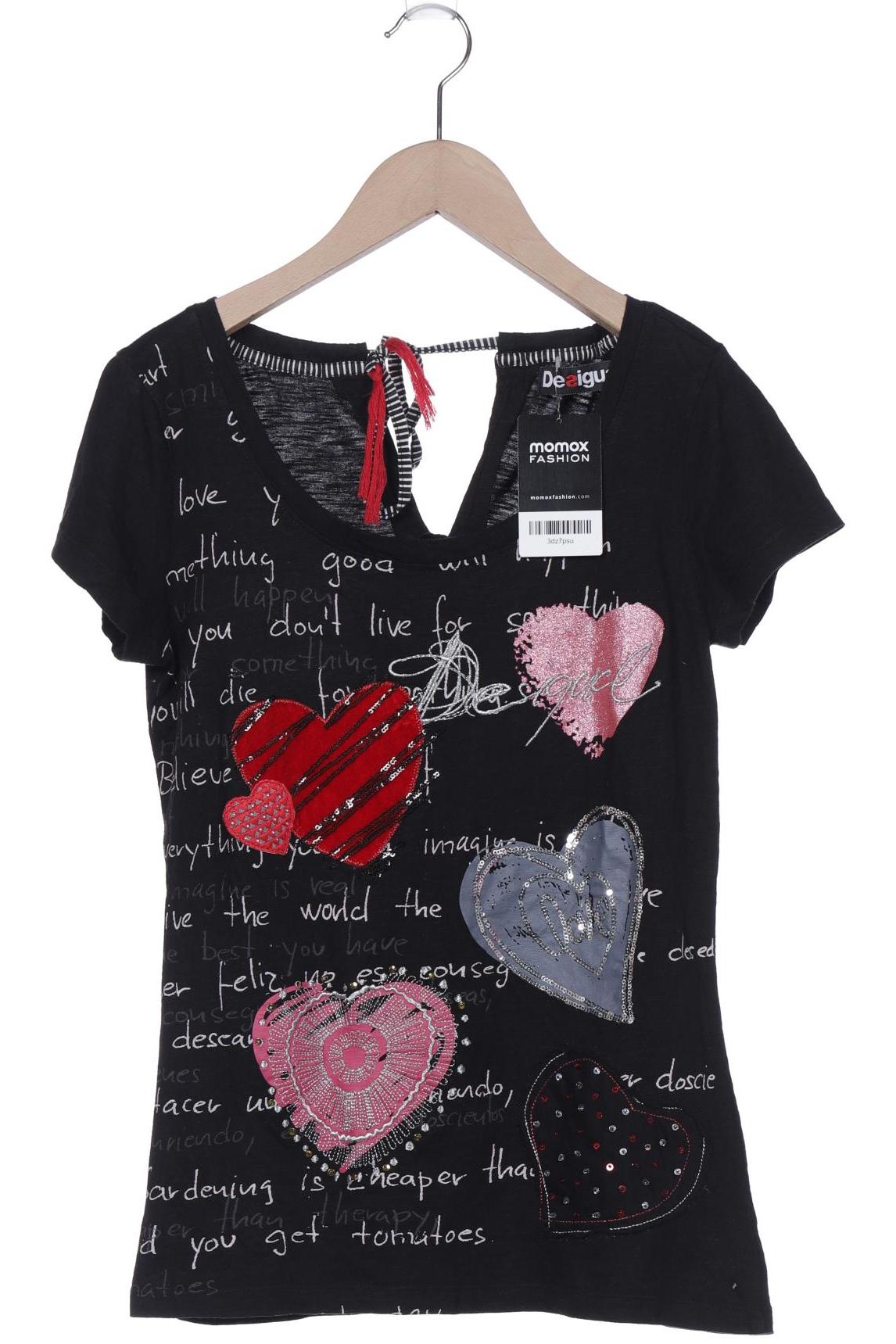 

Desigual Damen T-Shirt, schwarz, Gr. 36