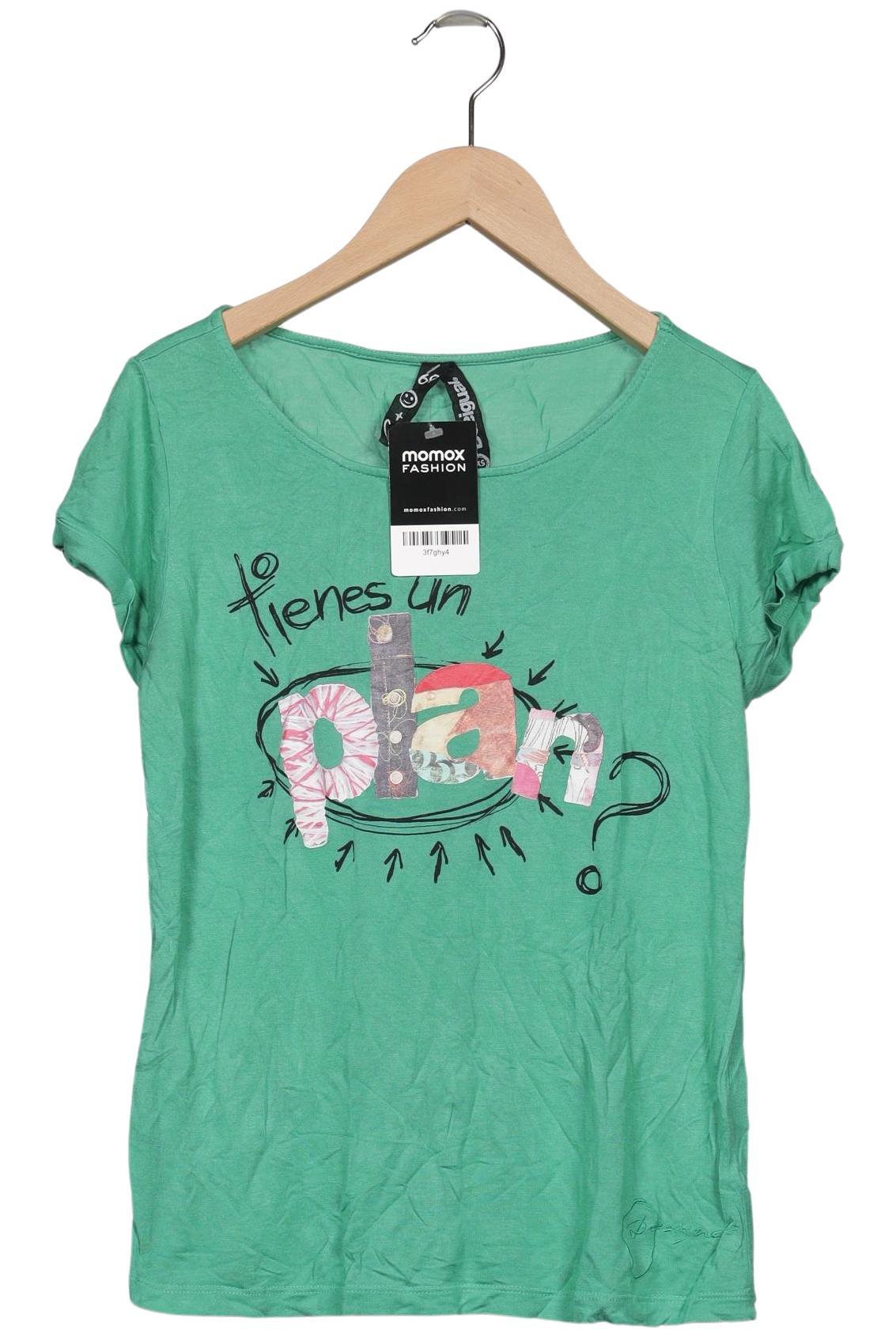 

Desigual Damen T-Shirt, grün, Gr. 34