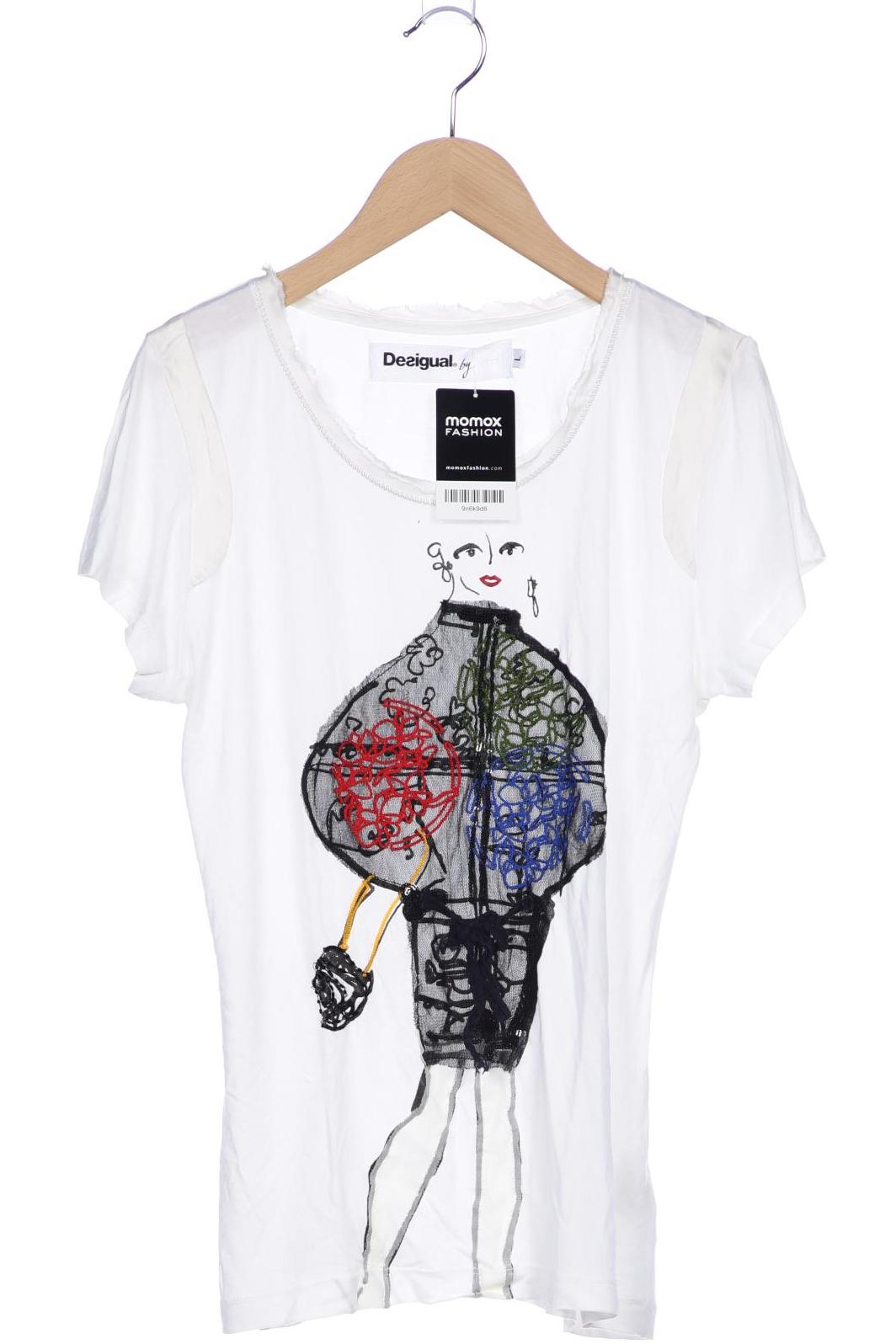 

Desigual Damen T-Shirt, weiß, Gr. 42