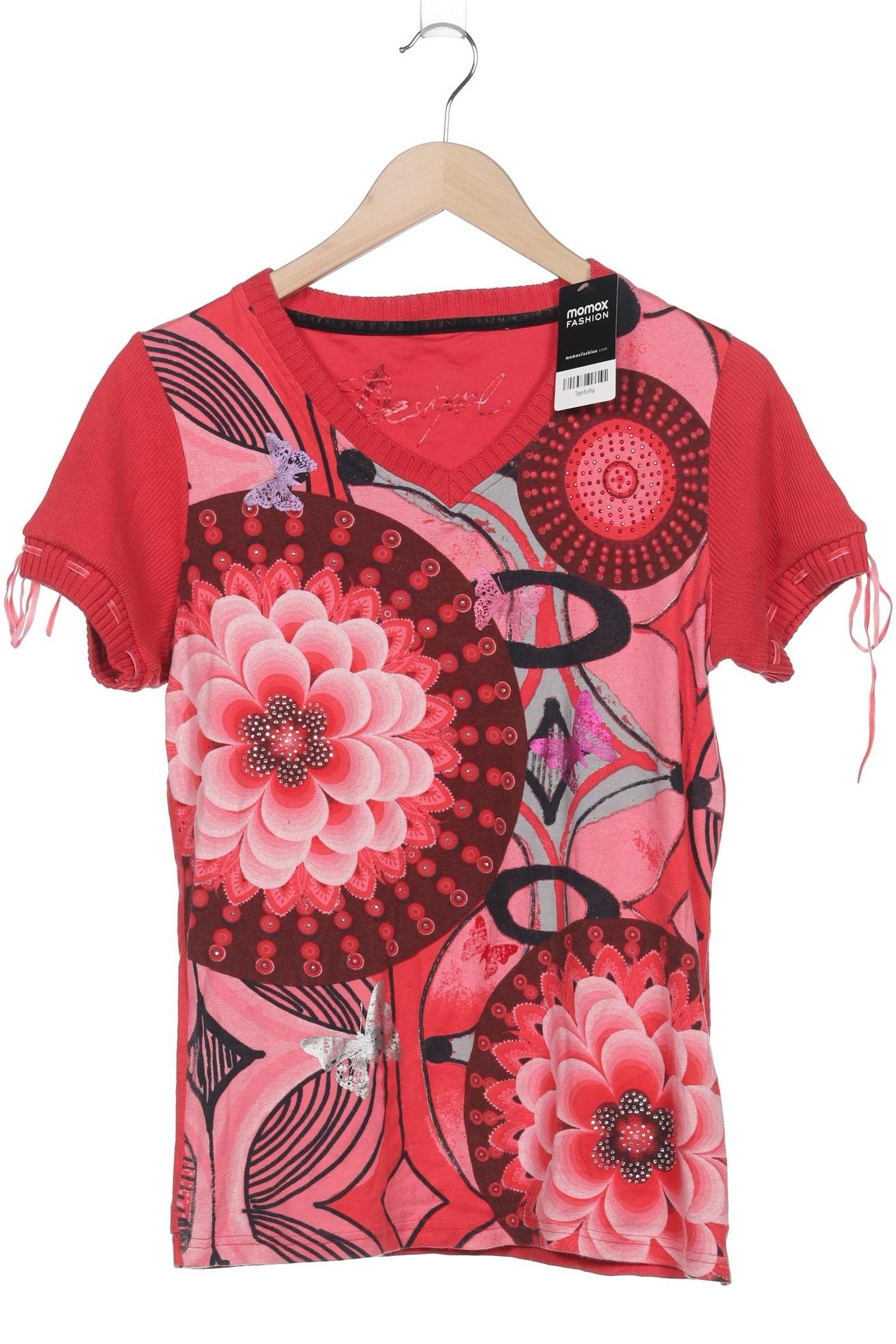 

Desigual Damen T-Shirt, rot, Gr. 44