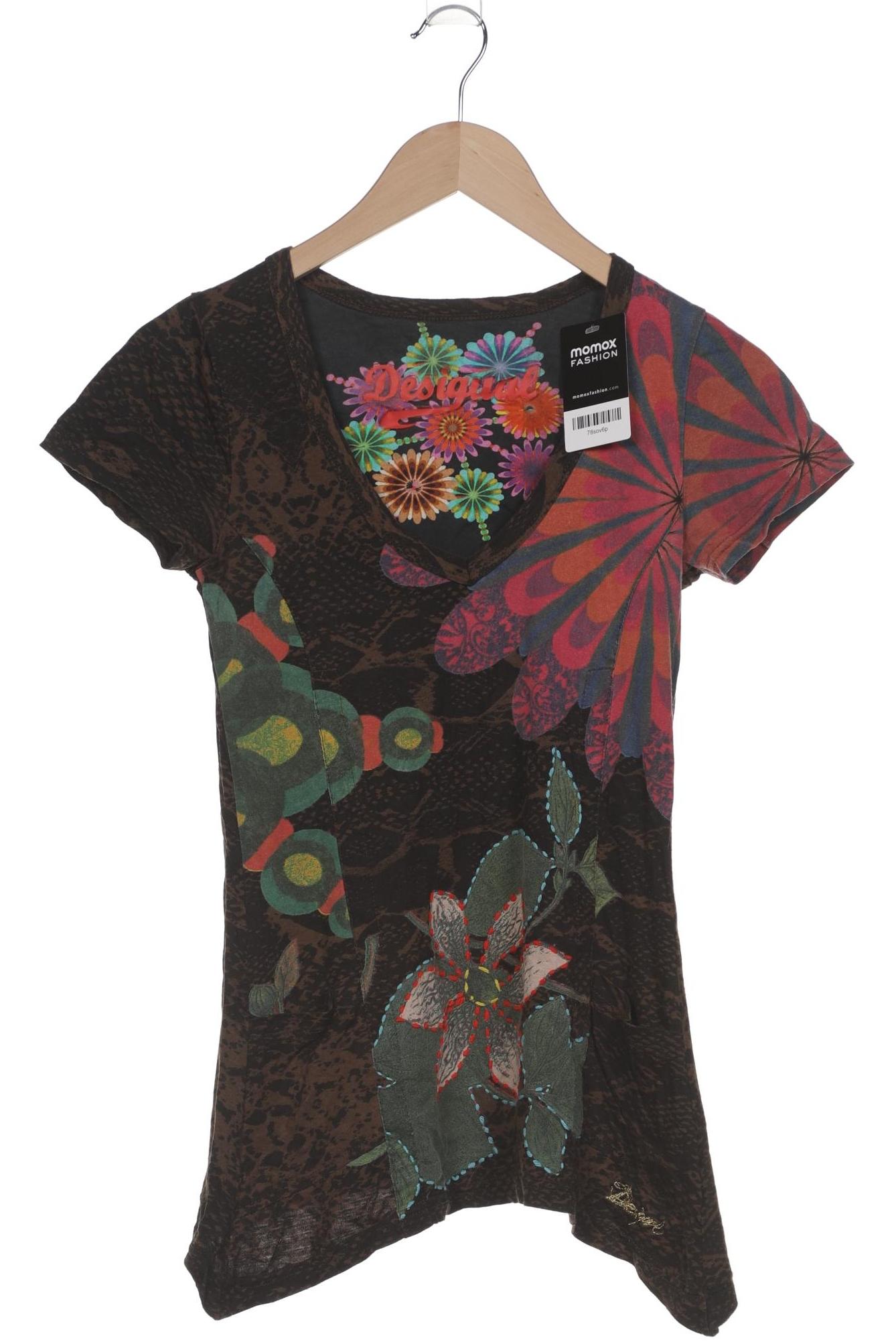 

Desigual Damen T-Shirt, braun, Gr. 38