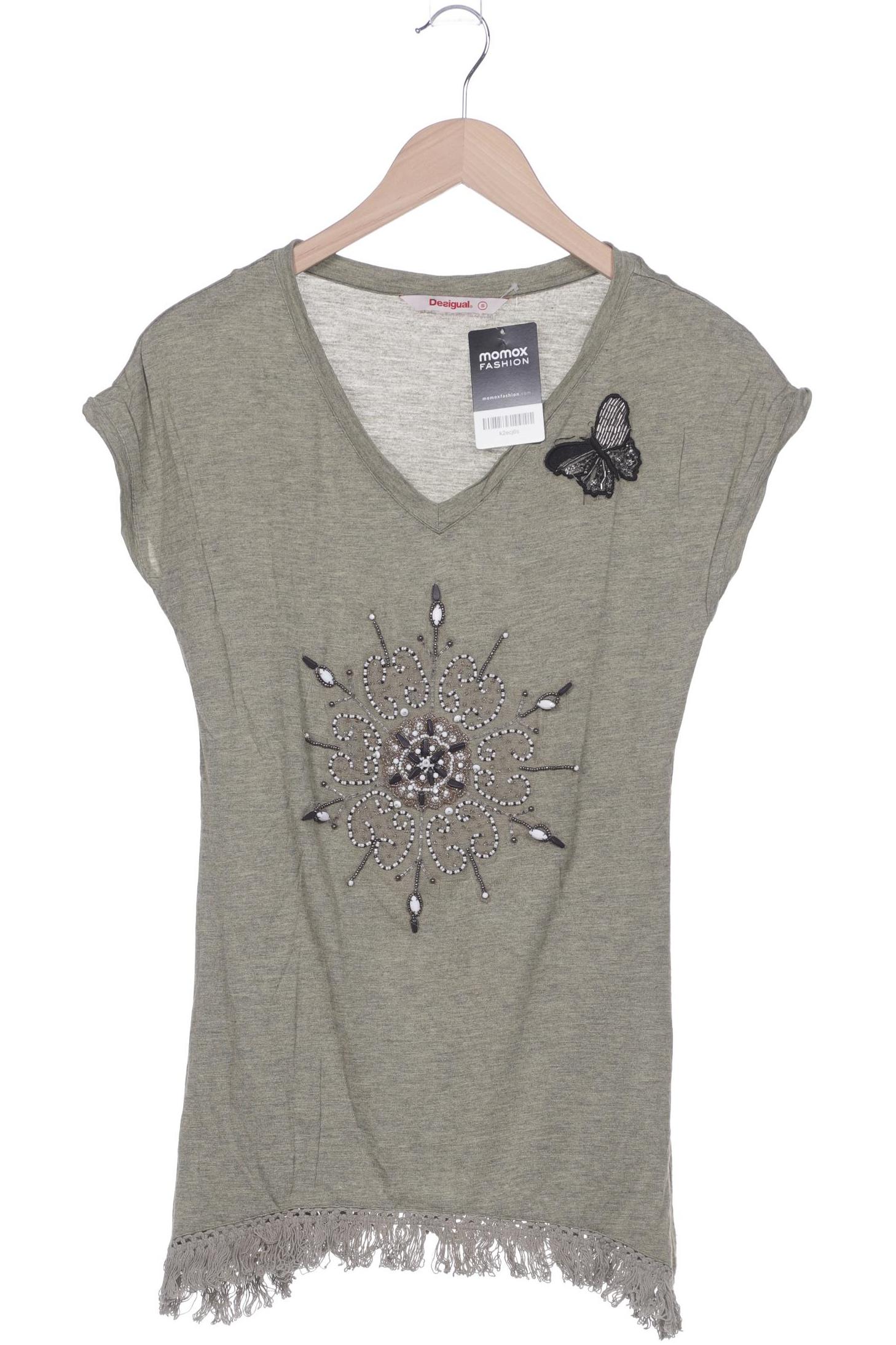 

Desigual Damen T-Shirt, grün, Gr. 36