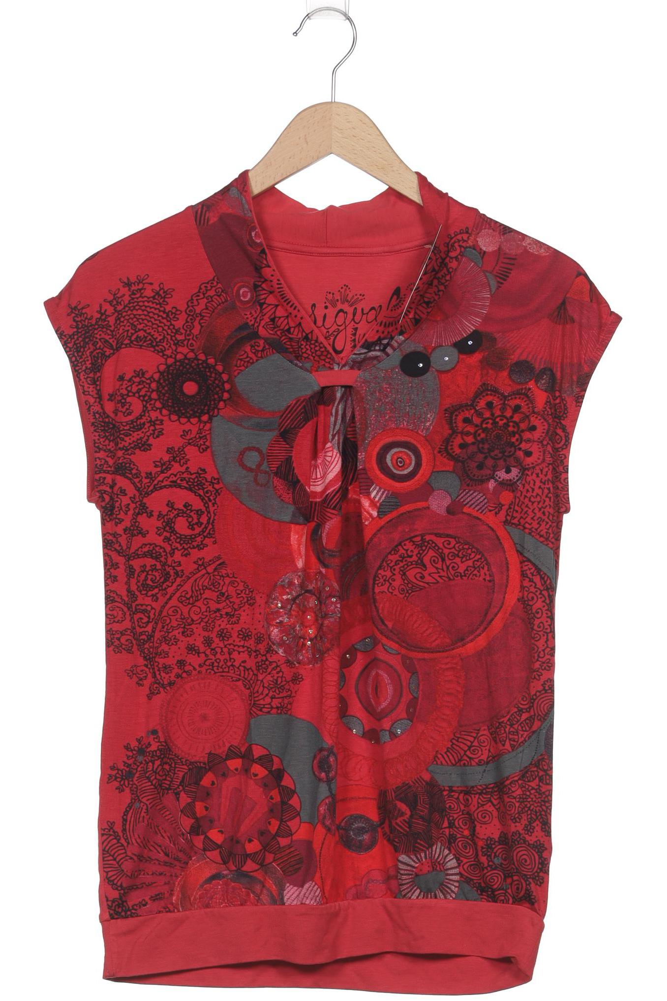 

Desigual Damen T-Shirt, rot, Gr. 36
