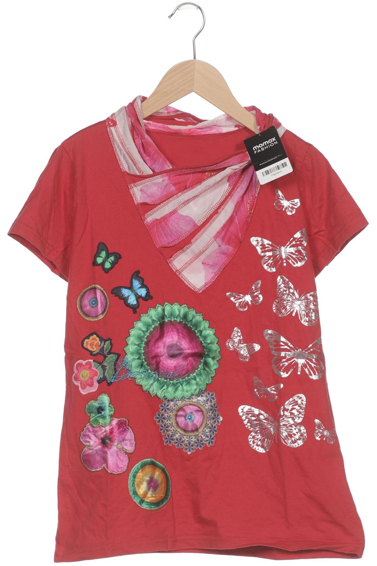 

Desigual Damen T-Shirt, rot, Gr. 44