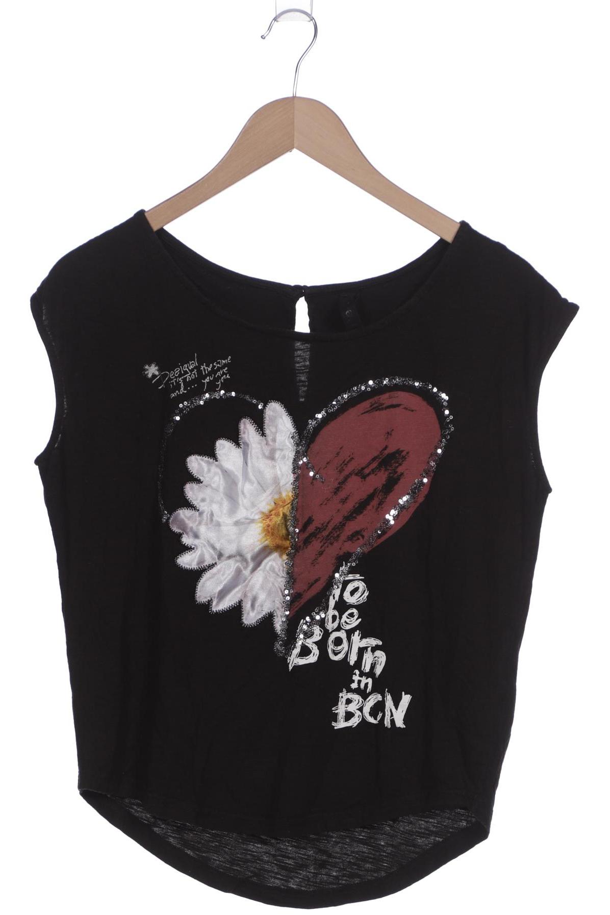 

Desigual Damen T-Shirt, schwarz, Gr. 36