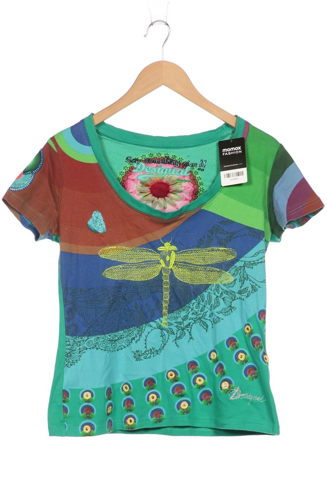 

Desigual Damen T-Shirt, grün, Gr. 42