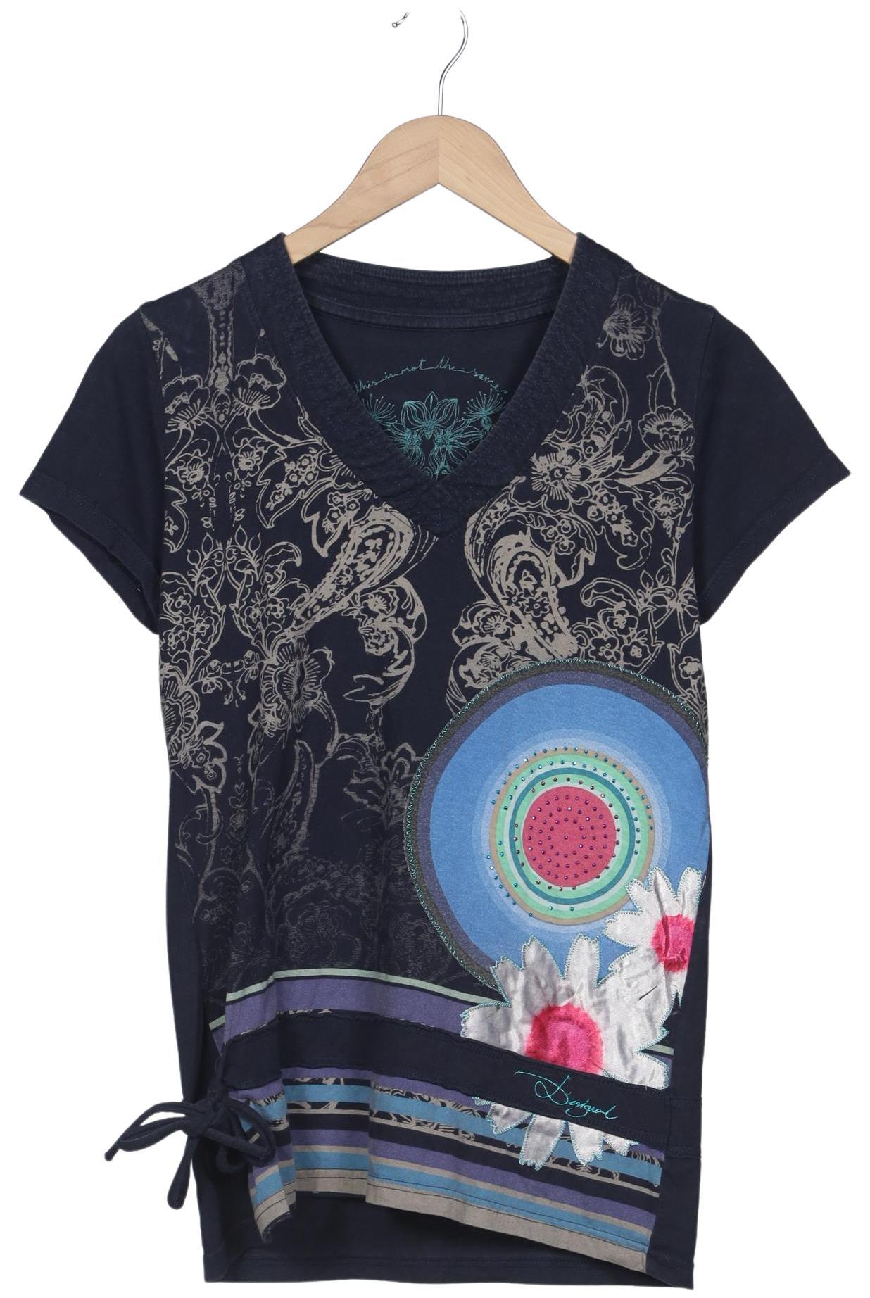 

Desigual Damen T-Shirt, marineblau, Gr. 42