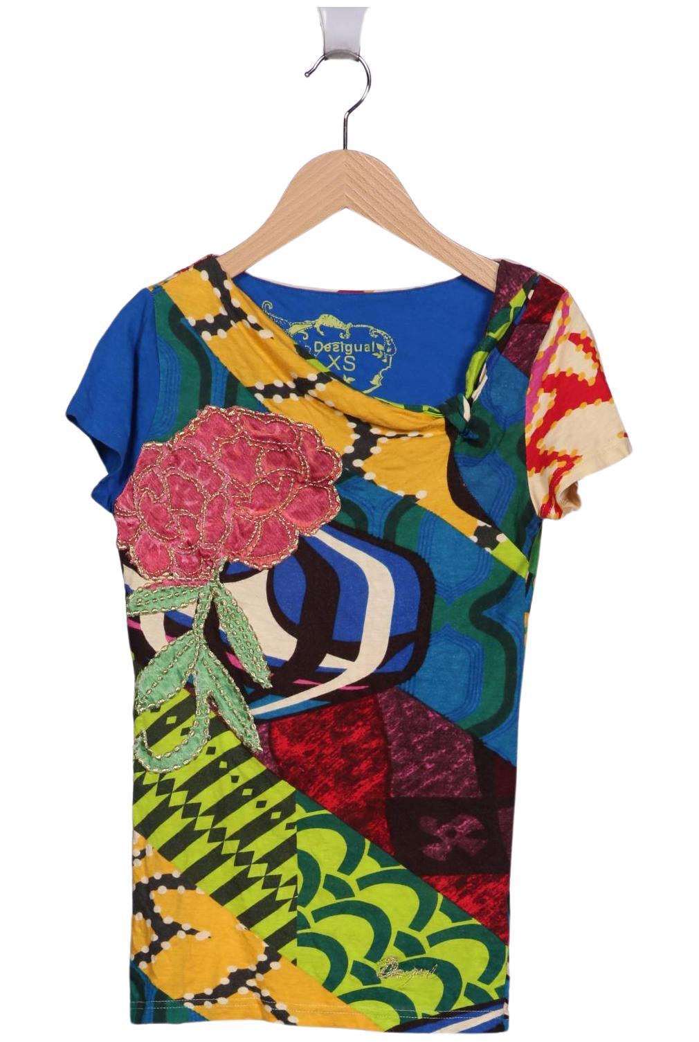 

Desigual Damen T-Shirt, mehrfarbig, Gr. 34